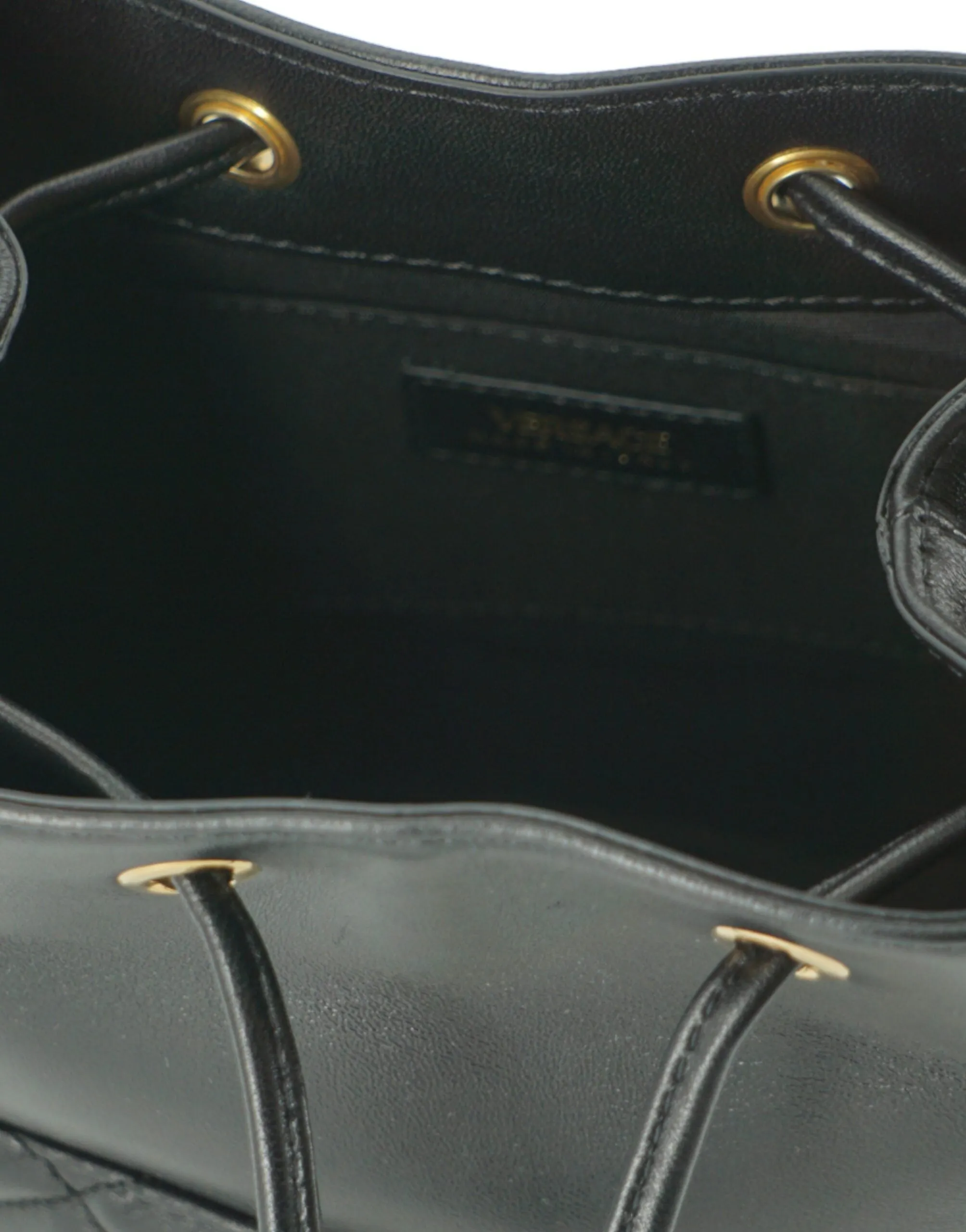 Elegant Black Leather Bucket Shoulder Bag sold by Louxly product image thumbnail 5