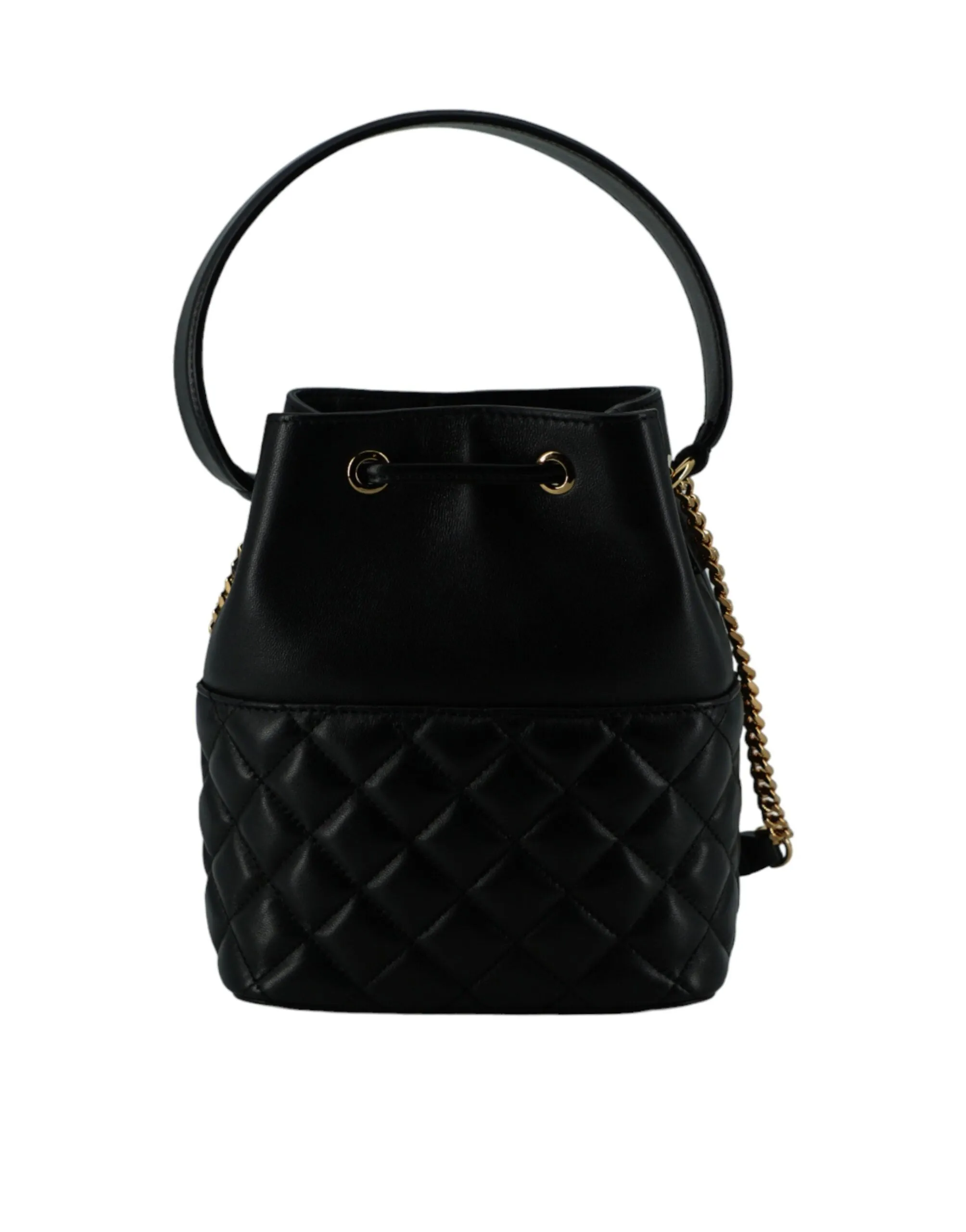 Elegant Black Leather Bucket Shoulder Bag sold by Louxly product image thumbnail 2