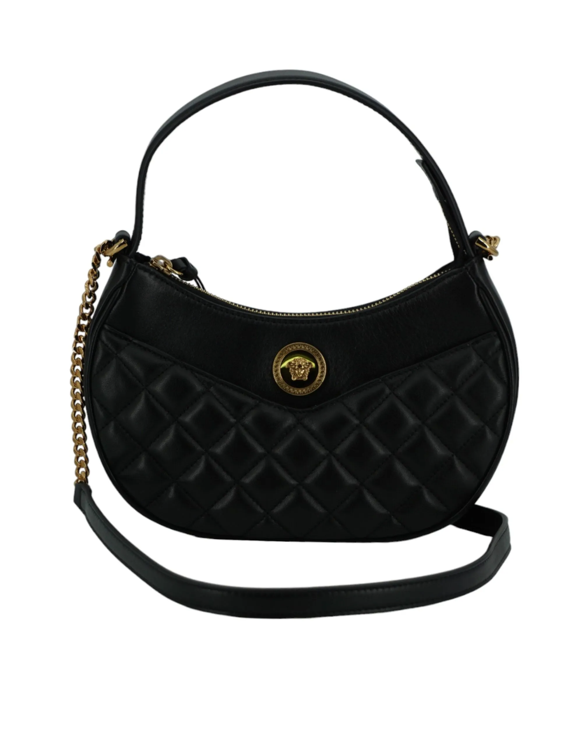 Elegant Half Moon Leather Shoulder Bag sold by Louxly