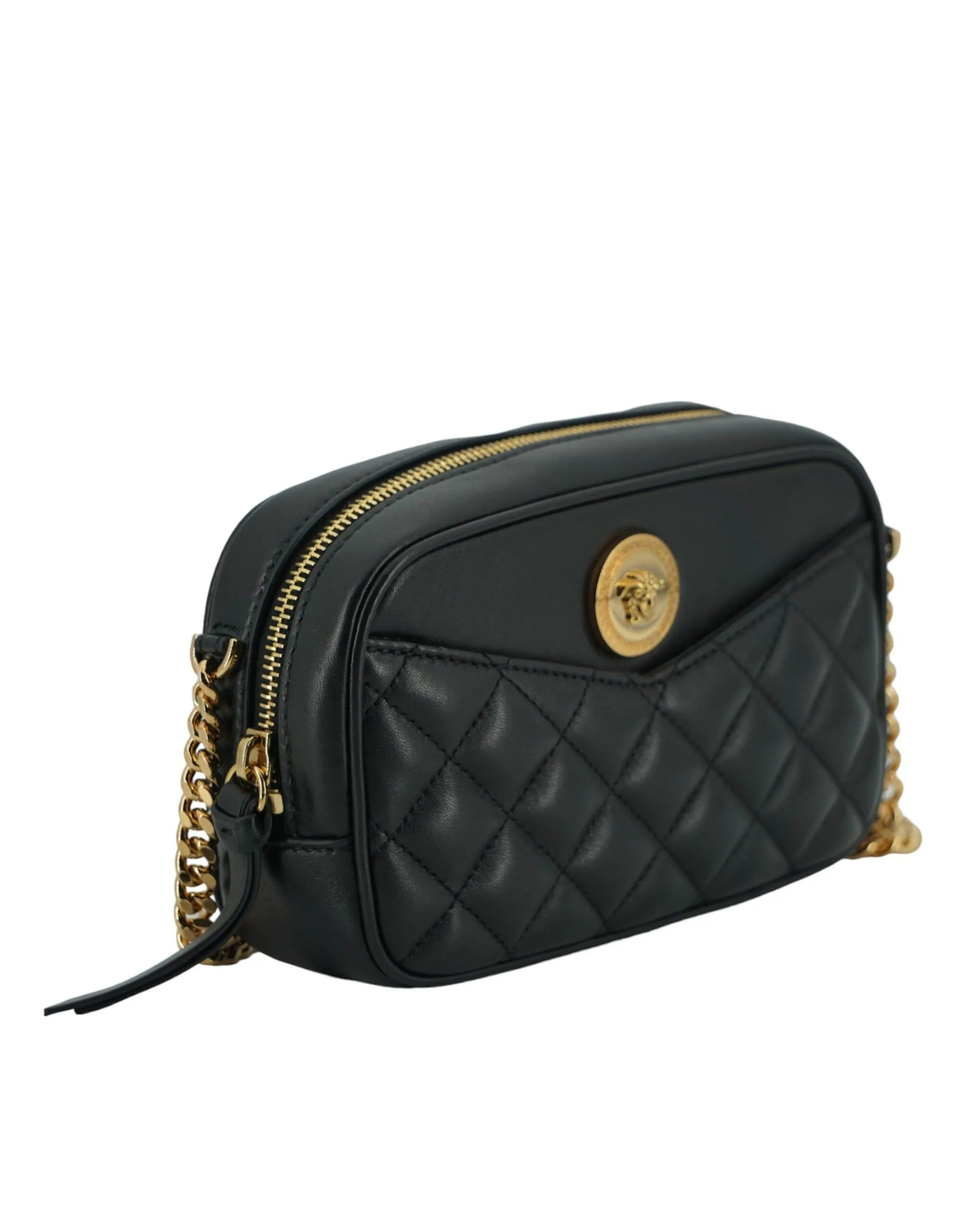 Elegant Small Black Leather Crossbody Bag sold by Louxly product image thumbnail 3