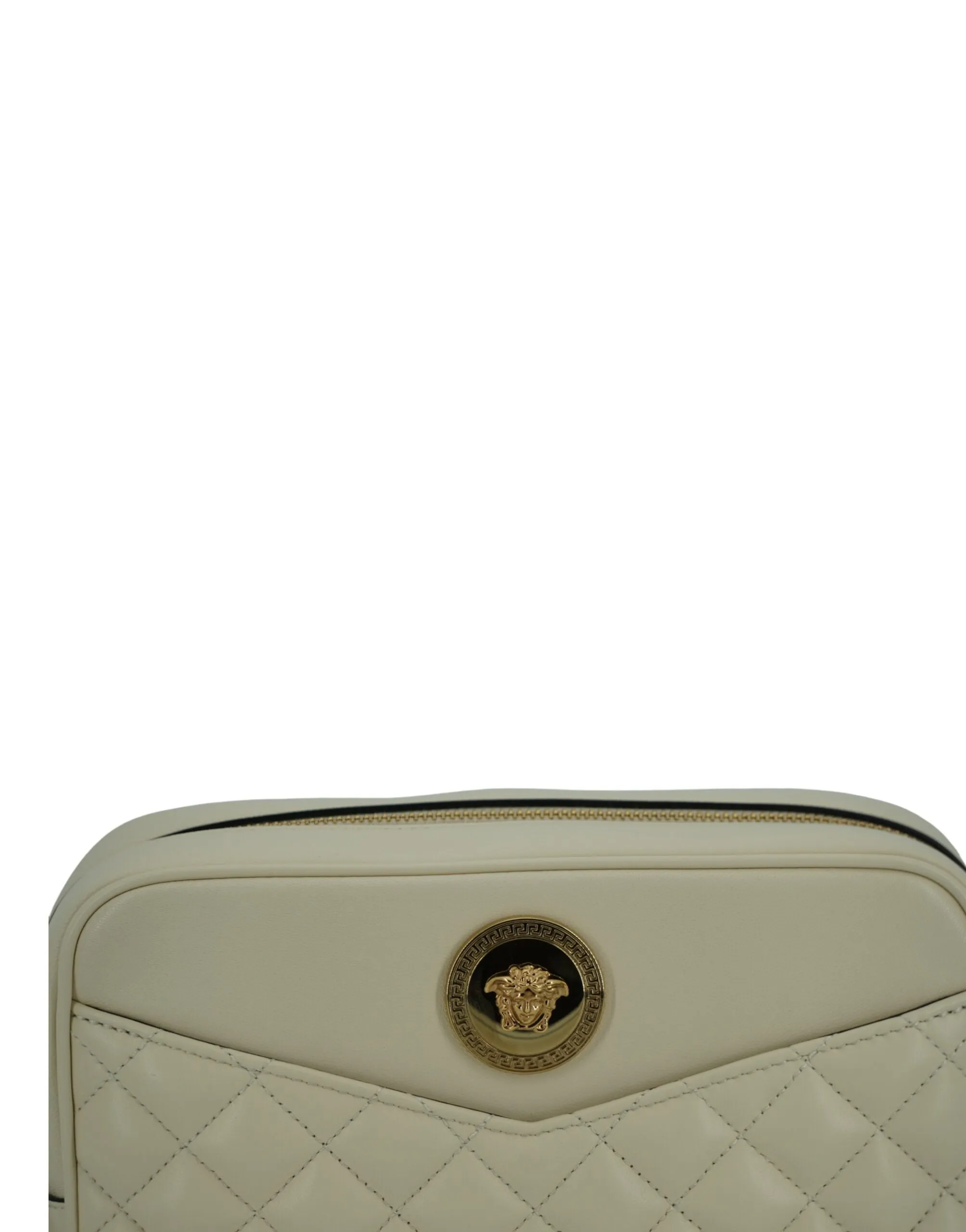 Elegant White Leather Camera Shoulder Bag sold by Louxly product image thumbnail 4