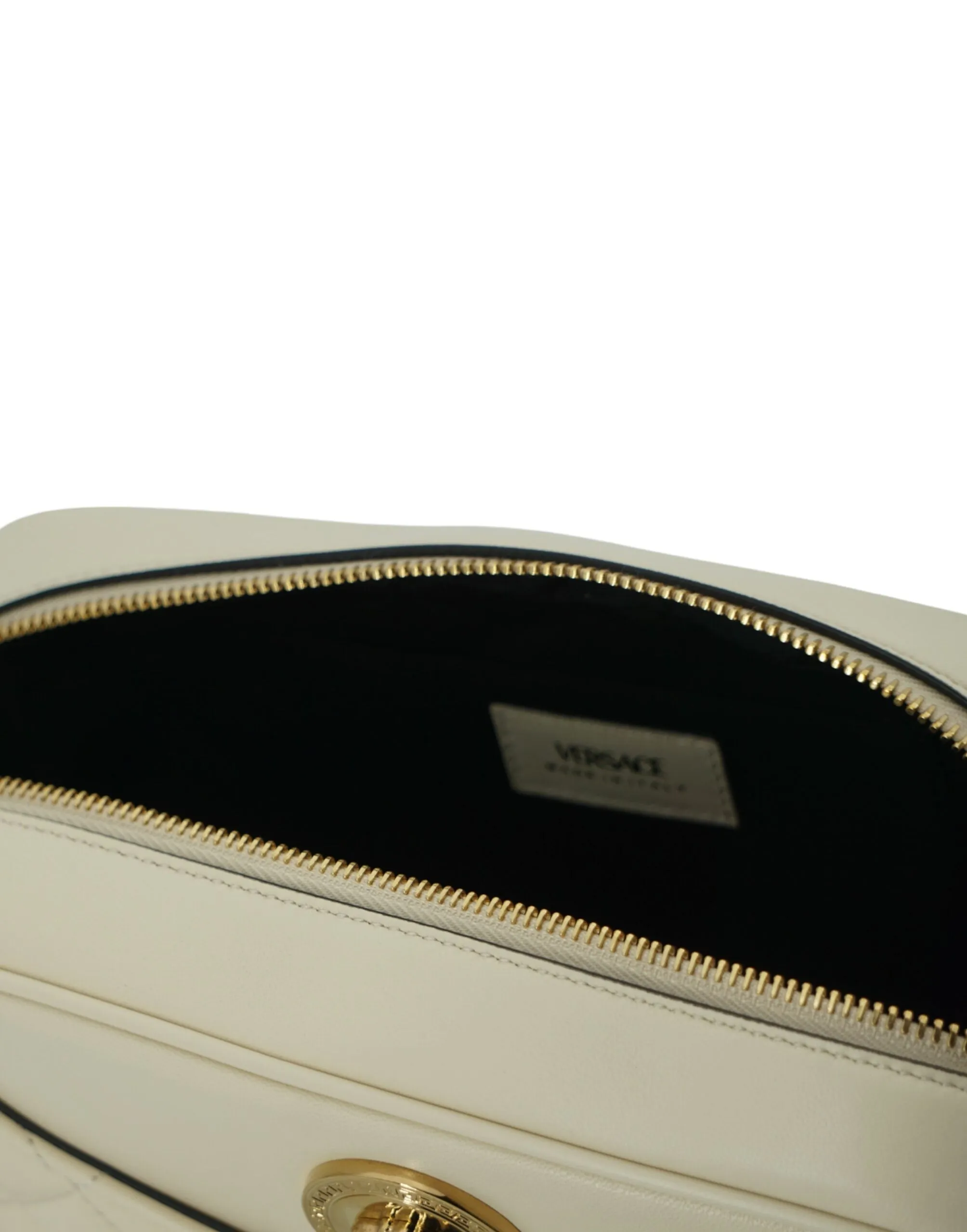 Elegant White Leather Camera Shoulder Bag sold by Louxly product image thumbnail 5