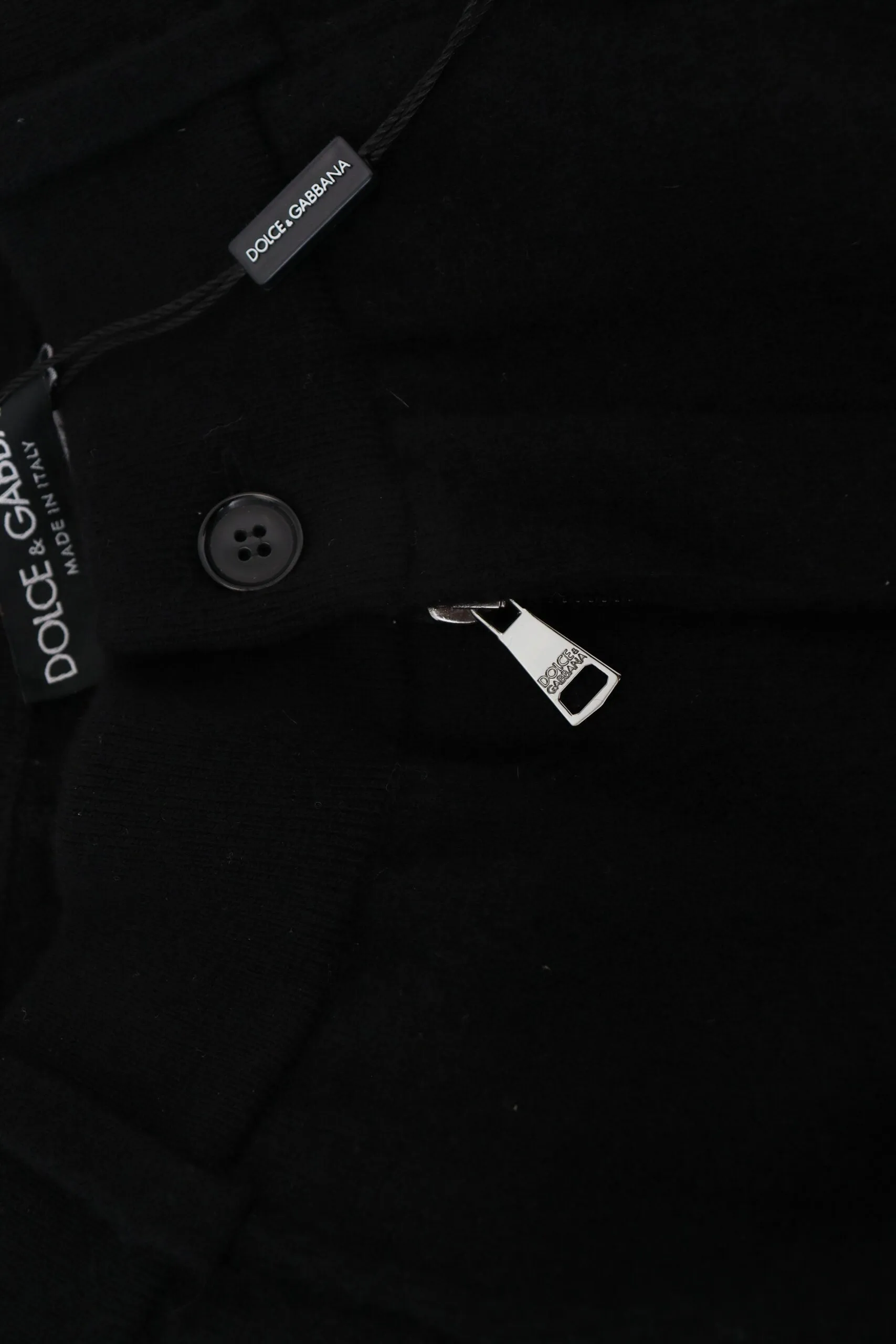 Elegant Black Tapered Wool Trousers sold by Louxly product image thumbnail 5