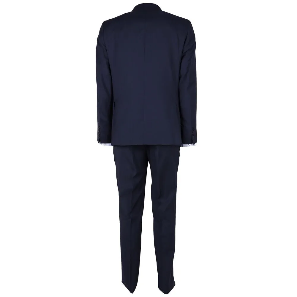 Blue Virgin Wool Men's Suit sold by Louxly product image thumbnail 2