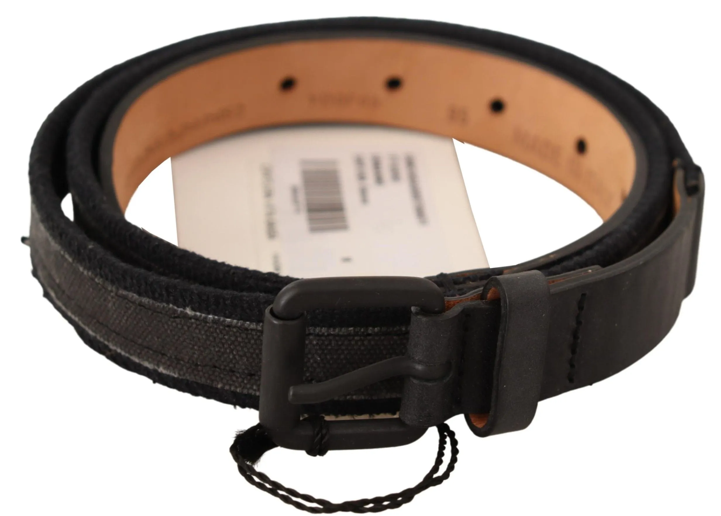 Classic Black Leather Belt with Buckle Fastening sold by Louxly product image thumbnail 3