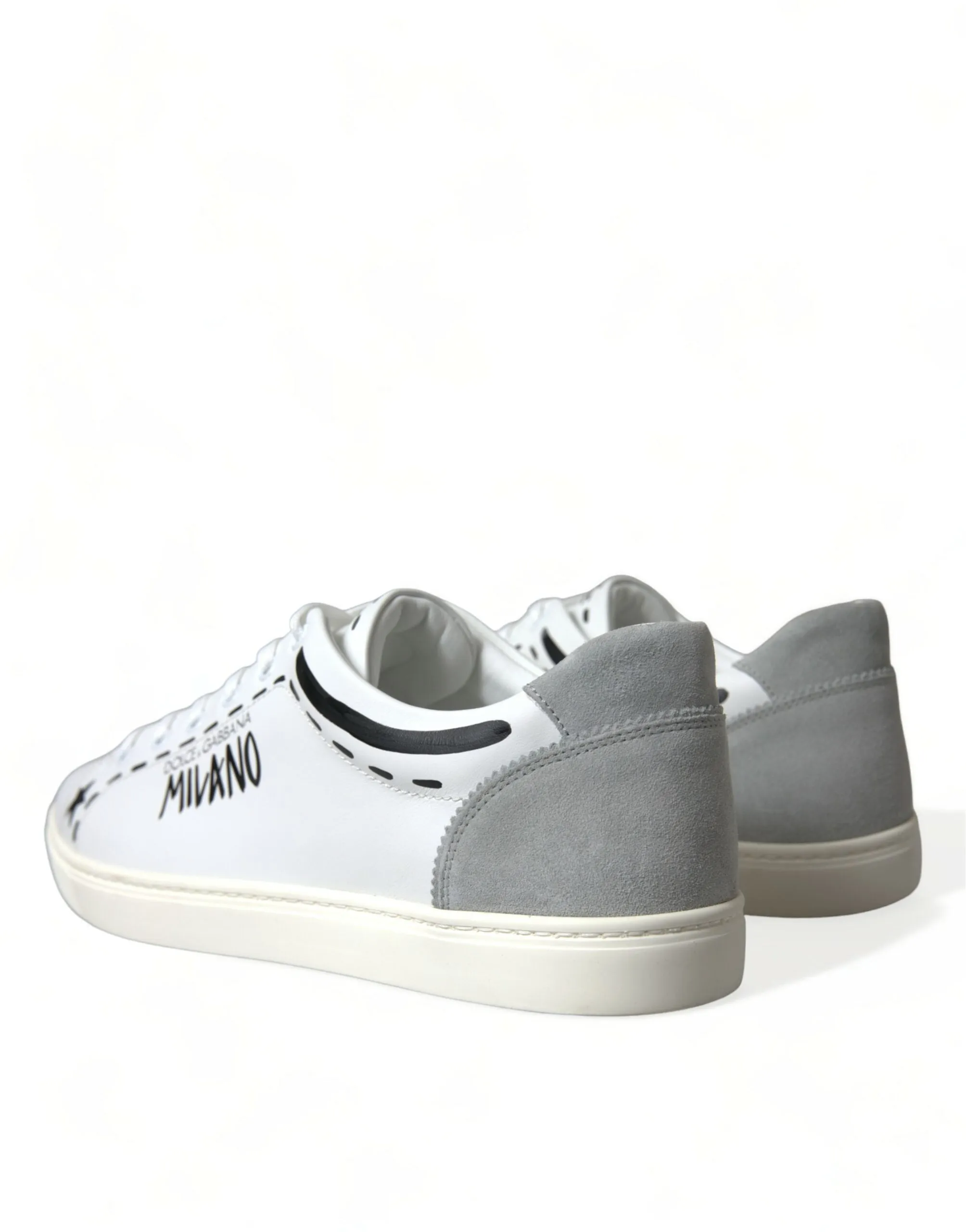 Elegant White Calfskin Leather Sneakers sold by Louxly product image thumbnail 4