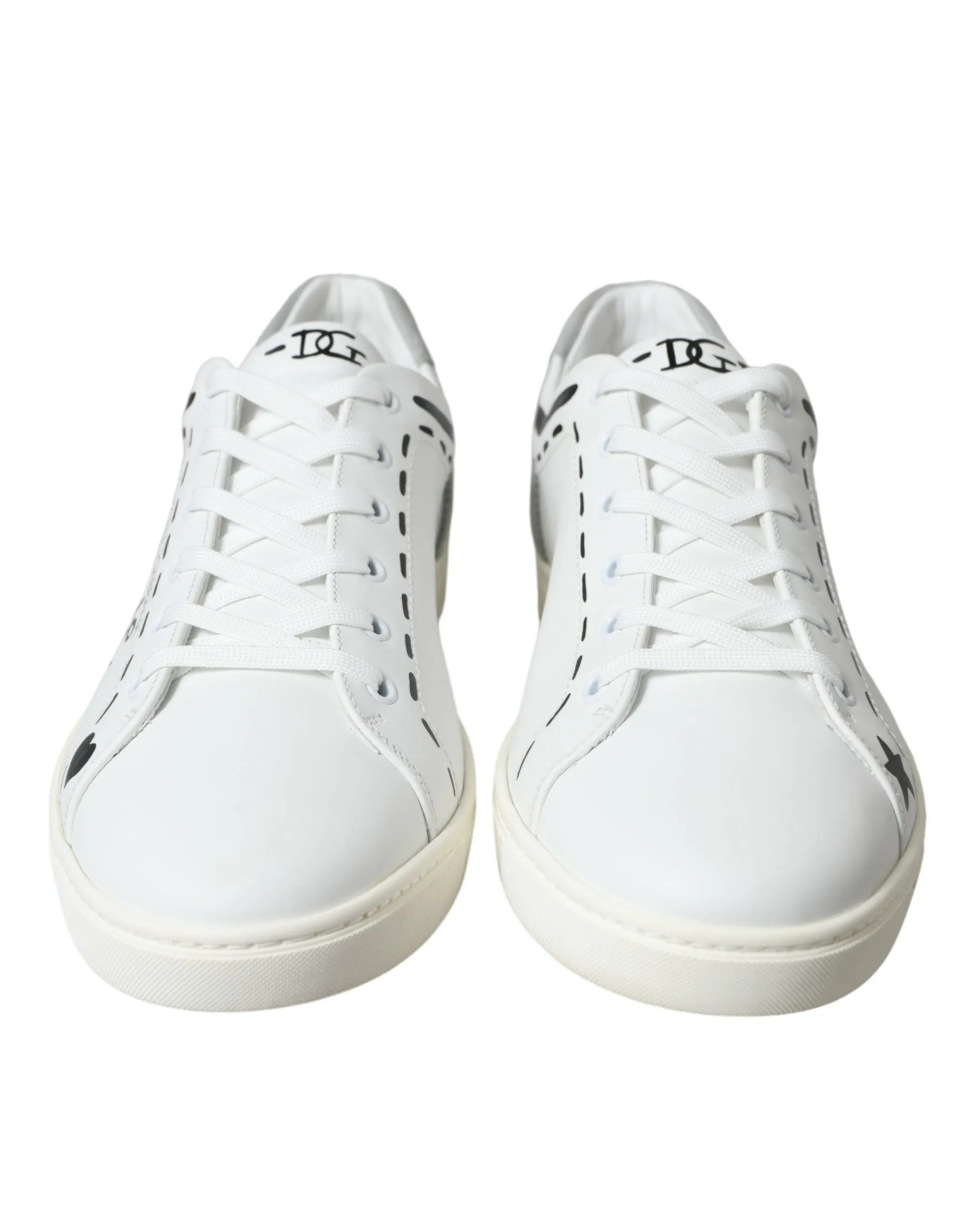 Elegant White Calfskin Leather Sneakers sold by Louxly product image thumbnail 2