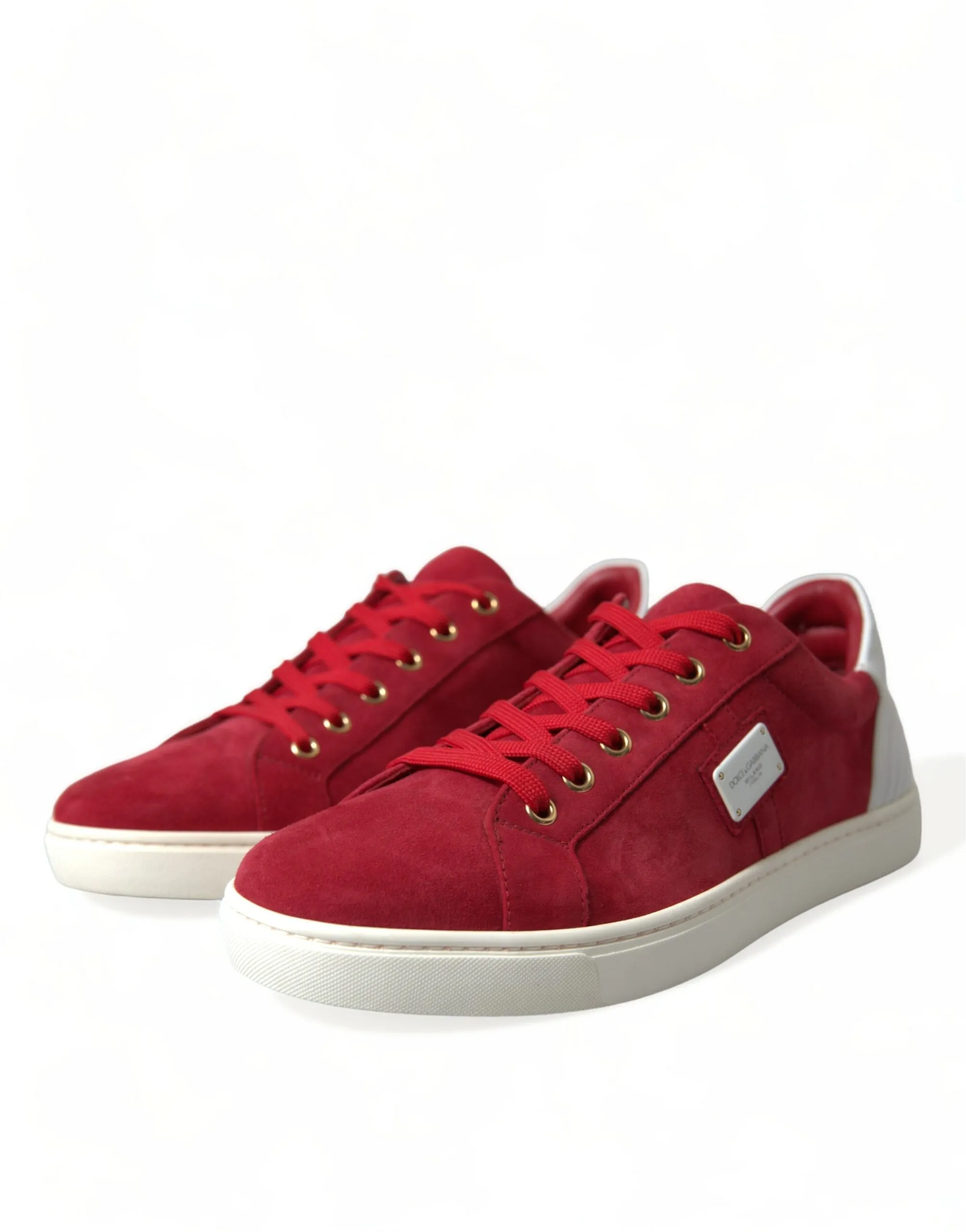 Elegant Red & White Low Top Sneakers sold by Louxly product image thumbnail 3