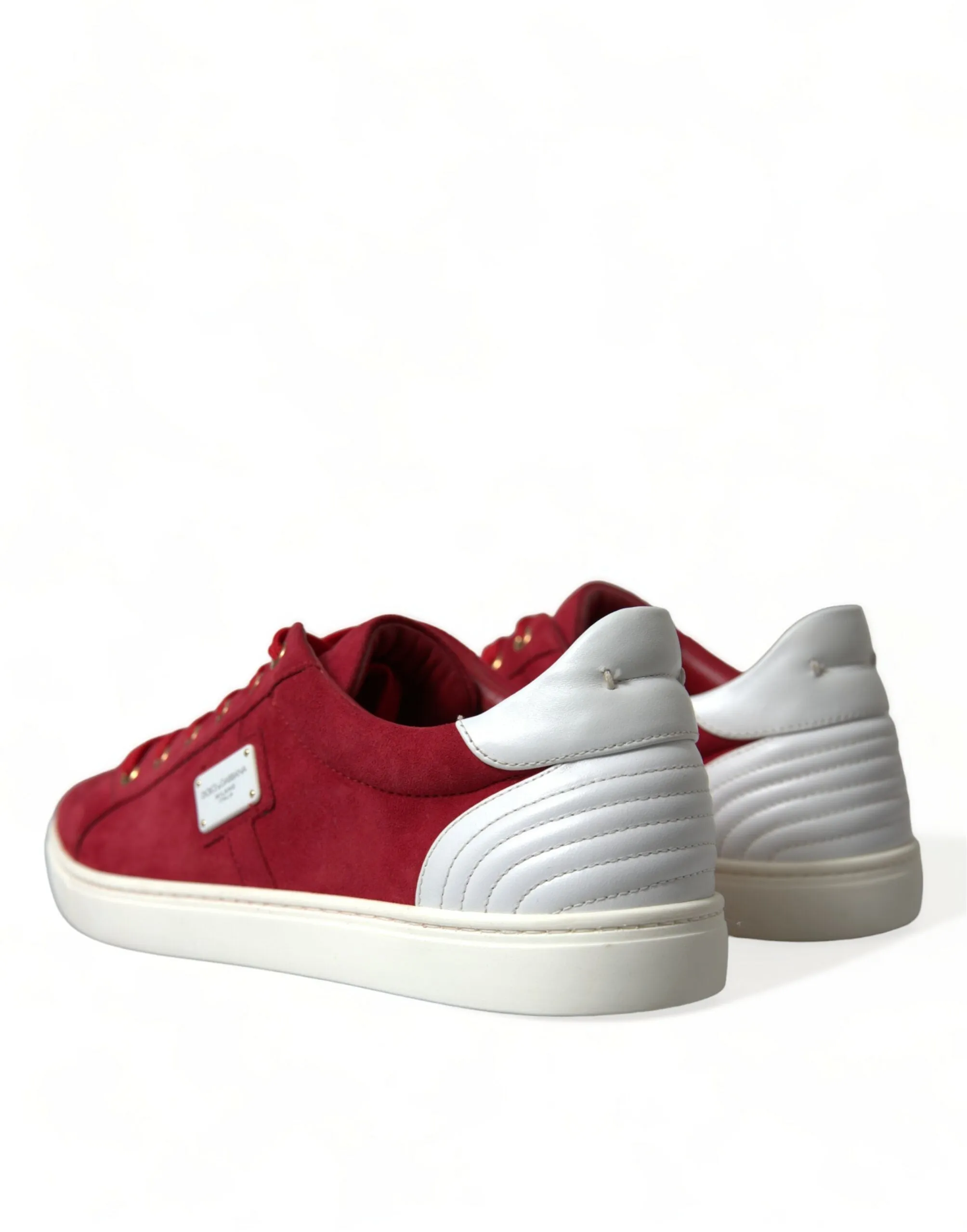 Elegant Red & White Low Top Sneakers sold by Louxly product image thumbnail 4