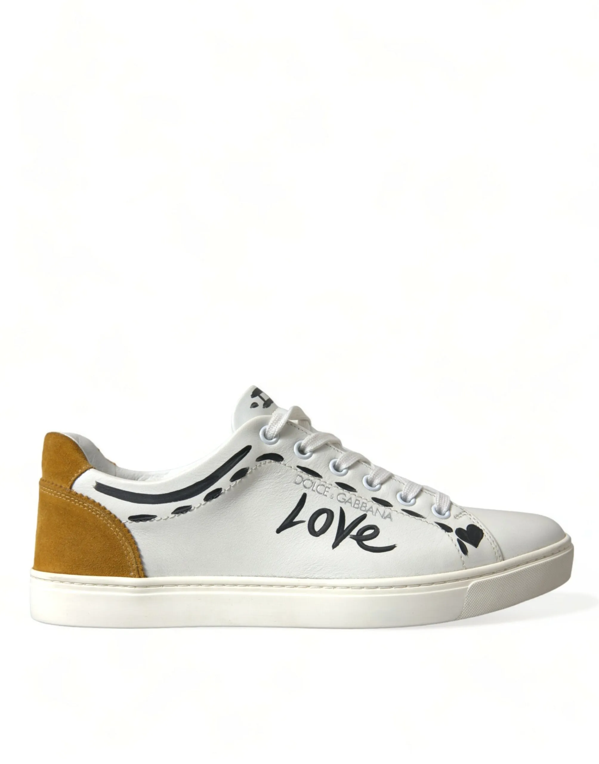 Sleek White Low Top Leather Sneakers sold by Louxly