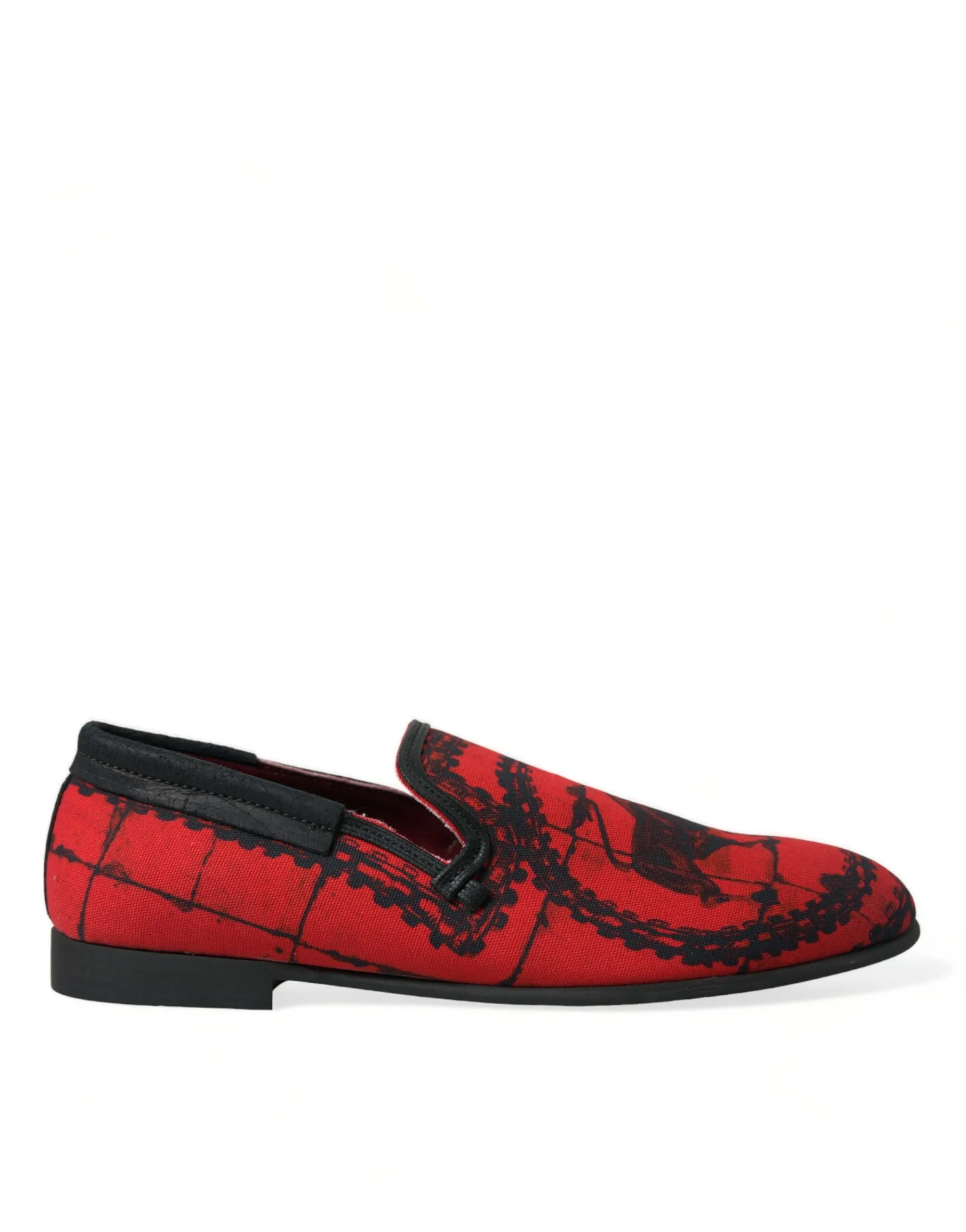 Torero-Inspired Luxe Red & Black Loafers sold by Louxly