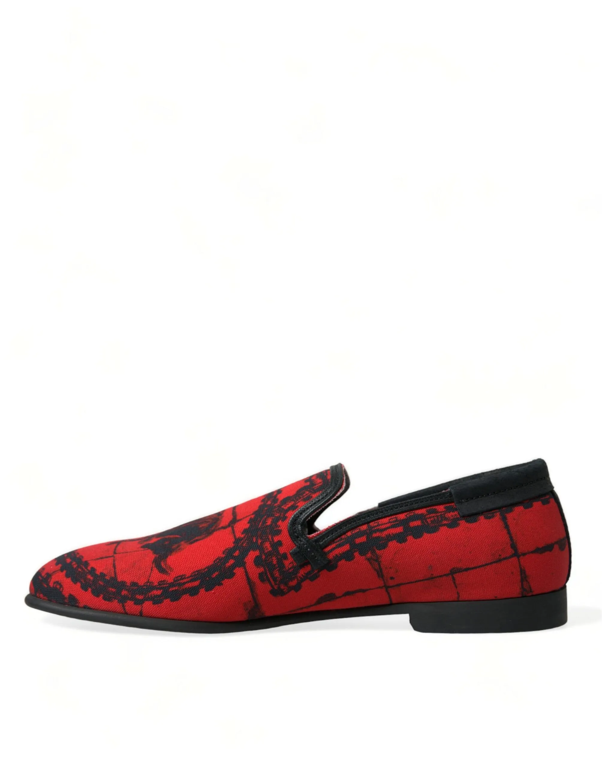 Torero-Inspired Luxe Red & Black Loafers sold by Louxly product image thumbnail 5