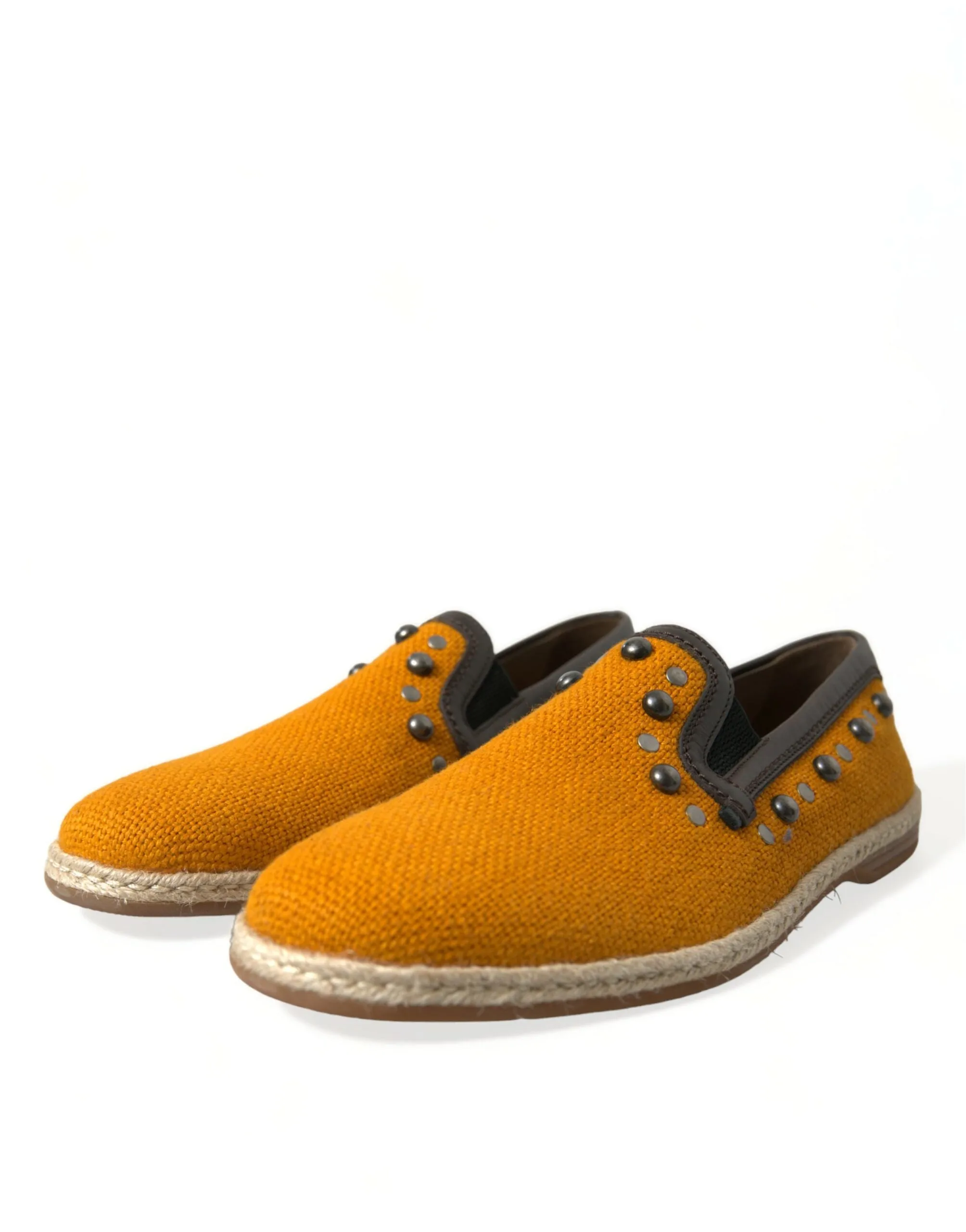 Exclusive Orange Canvas Loafers with Studs sold by Louxly product image thumbnail 3
