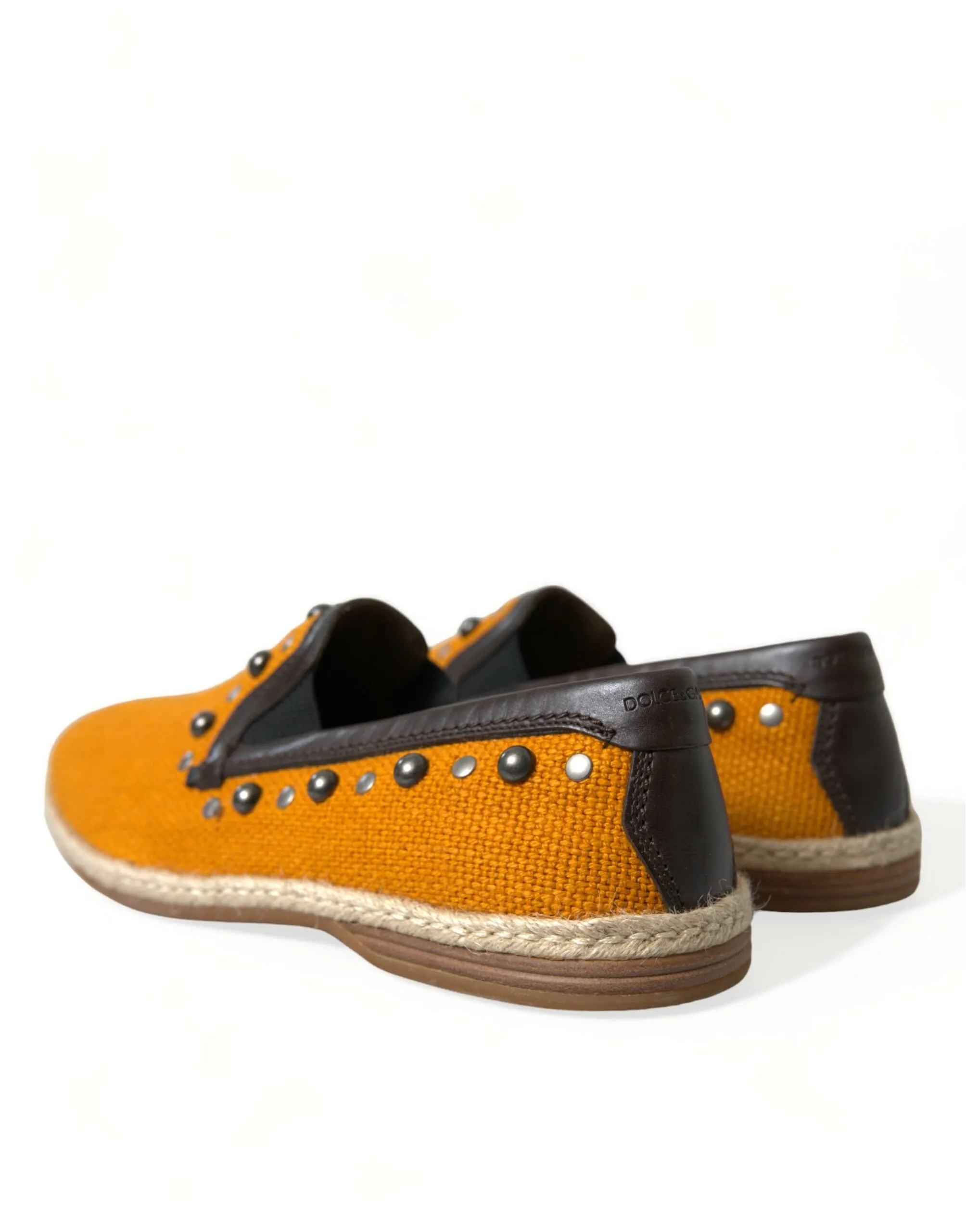 Exclusive Orange Canvas Loafers with Studs sold by Louxly product image thumbnail 4