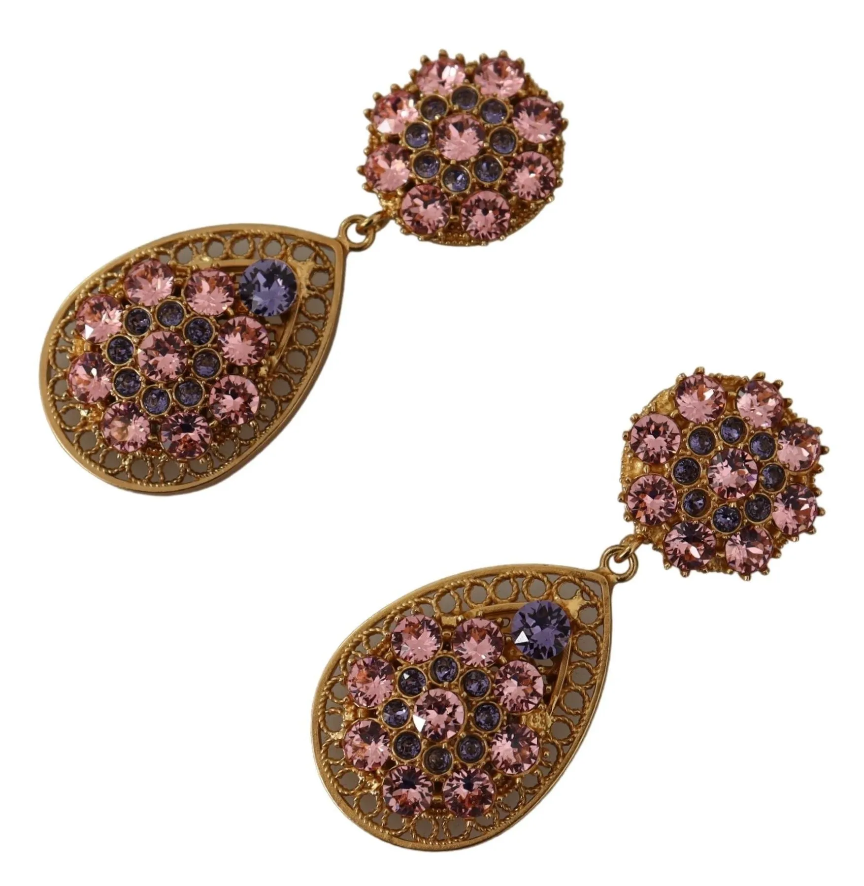 Baroque Multicolor Crystal Dangle Earrings sold by Louxly product image thumbnail 3