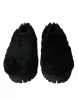 Elegant Black Fur Slip On Loafers for Men sold by Louxly