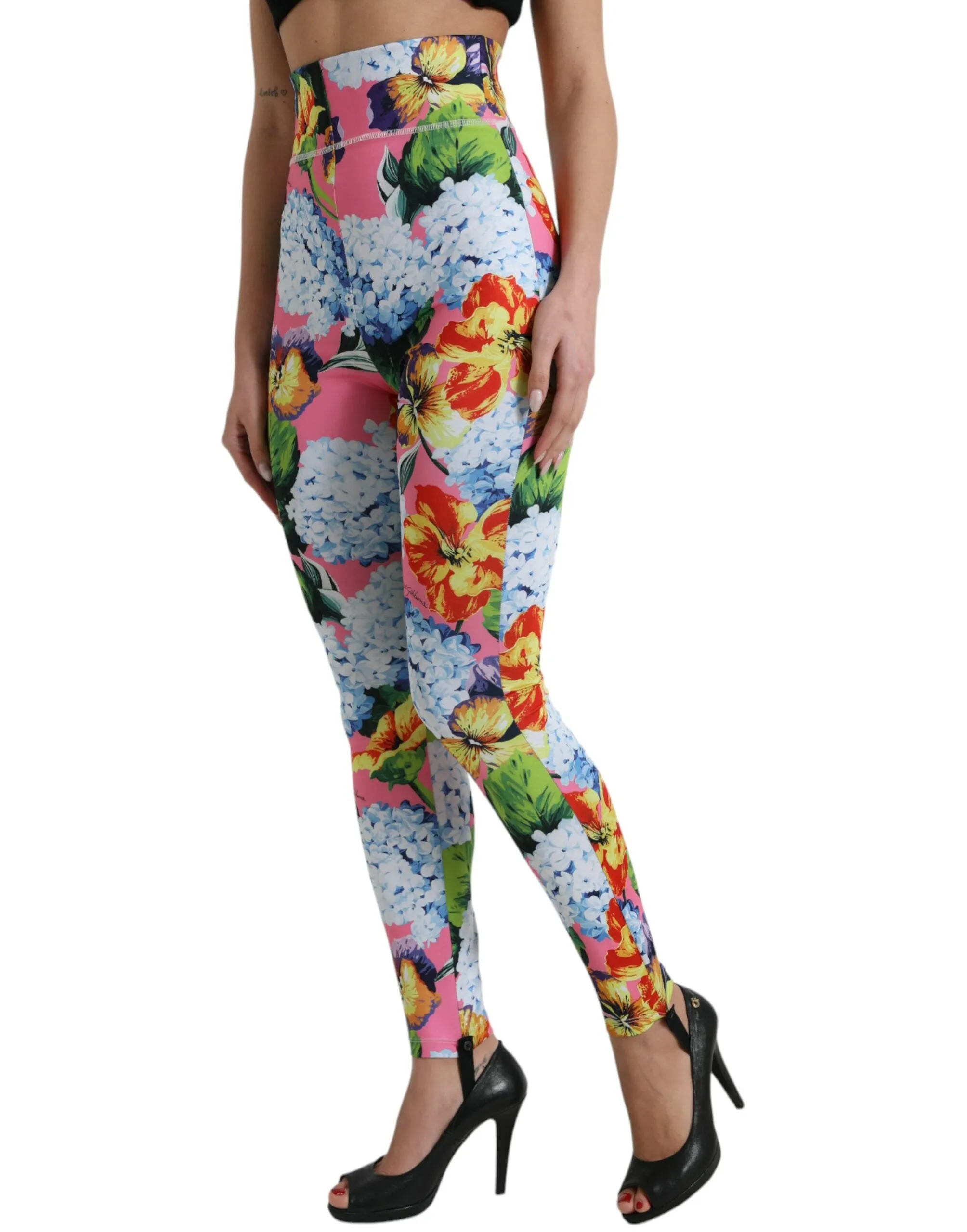 Exquisite Floral High Waist Leggings sold by Louxly product image thumbnail 2