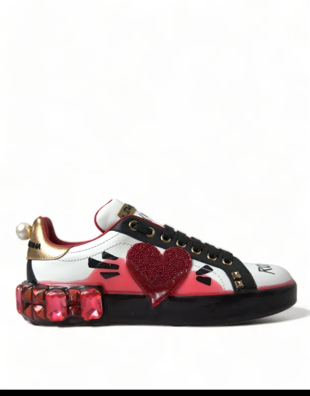 Elegant Portofino Crystal Sneakers sold by Louxly