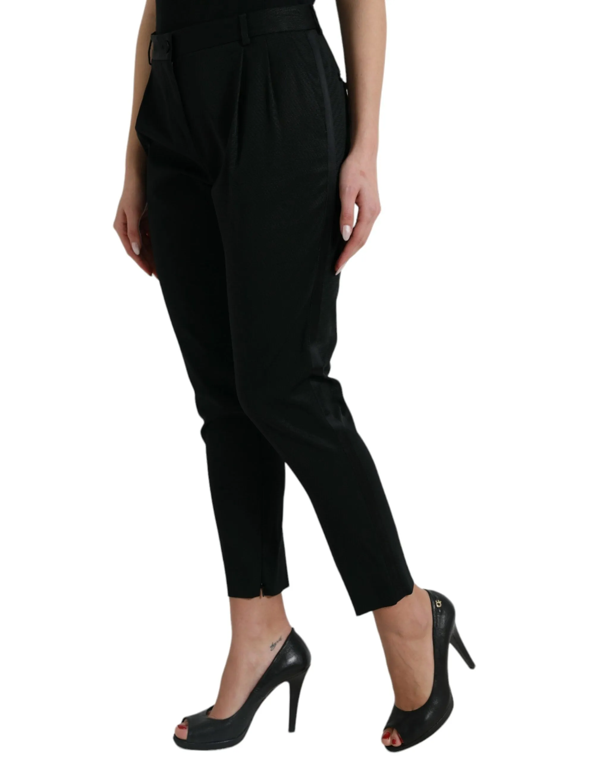 Elegant High-Waist Tapered Cropped Pants sold by Louxly product image thumbnail 2
