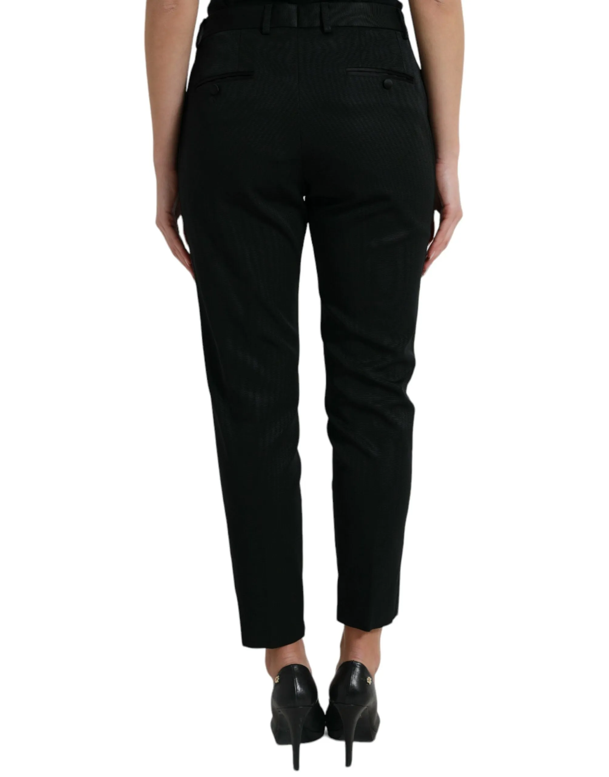 Elegant High-Waist Tapered Cropped Pants sold by Louxly product image thumbnail 3