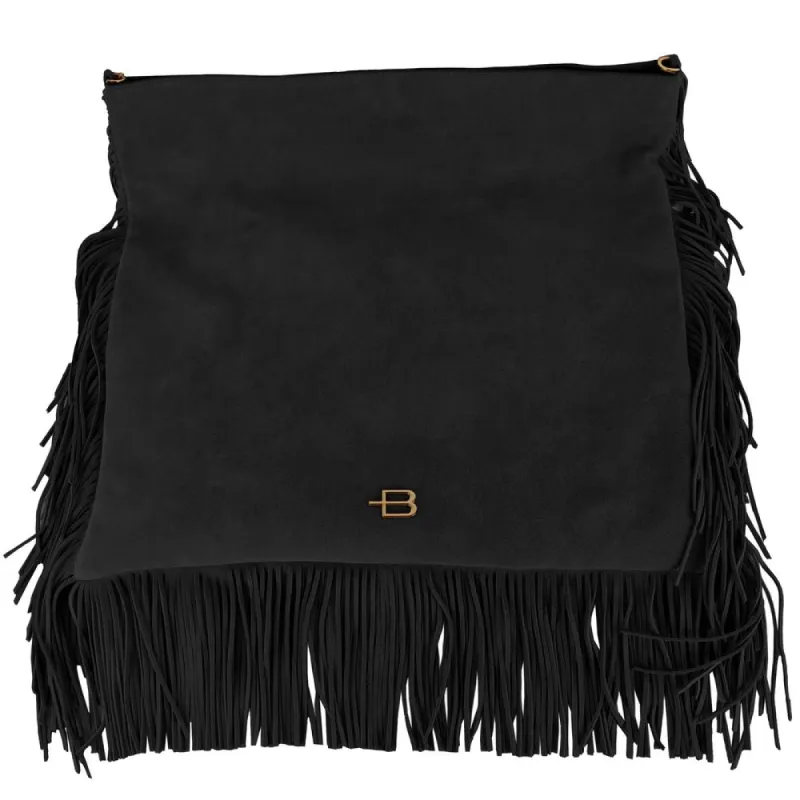 Chic Suede Fringe Crossbody Bag sold by Louxly