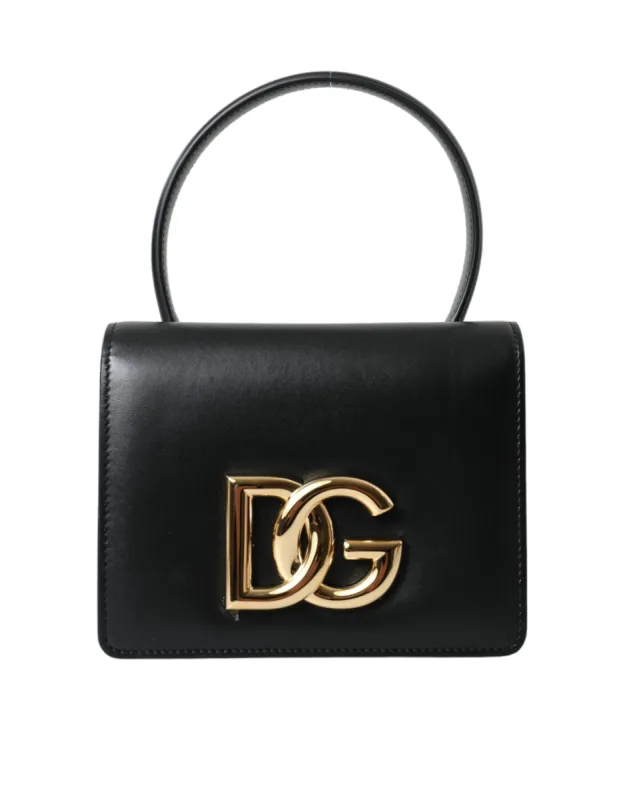 Elegant Black Leather Belt Bag with Gold Accents sold by Louxly