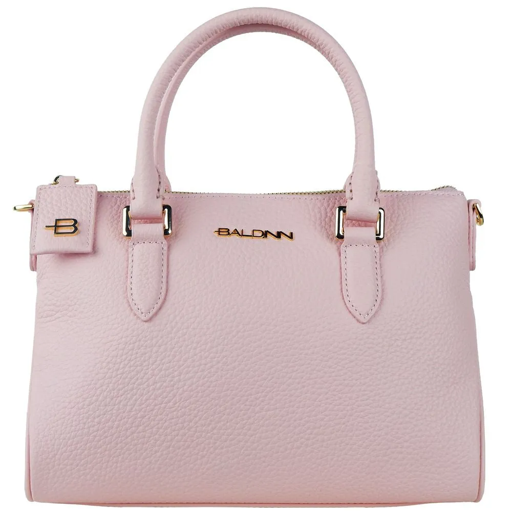 Chic Pink Textured Calfskin Handbag sold by Louxly