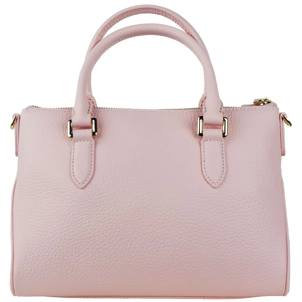 Chic Pink Textured Calfskin Handbag sold by Louxly product image thumbnail 2
