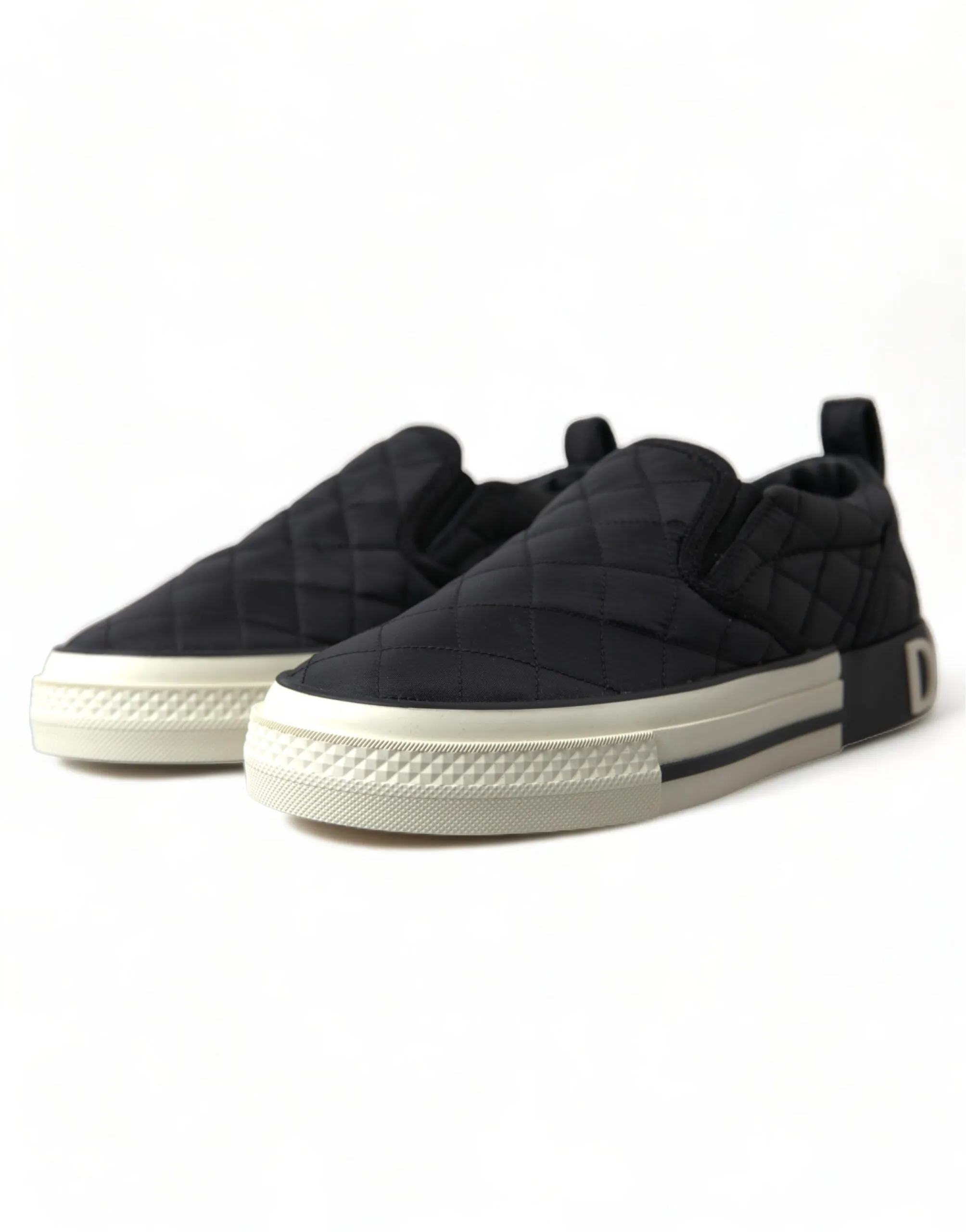Elegant Quilted Black Canvas Sneakers sold by Louxly product image thumbnail 3