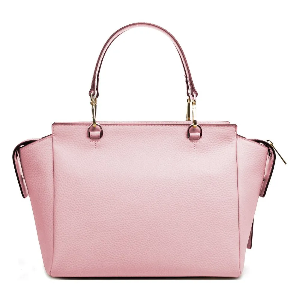 Chic Pink Textured Calfskin Handbag sold by Louxly product image thumbnail 2
