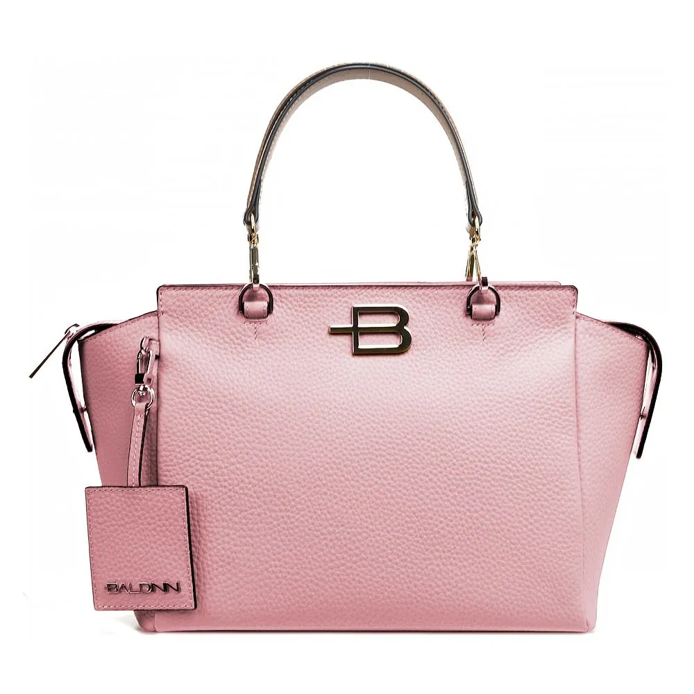 Chic Pink Textured Calfskin Handbag sold by Louxly