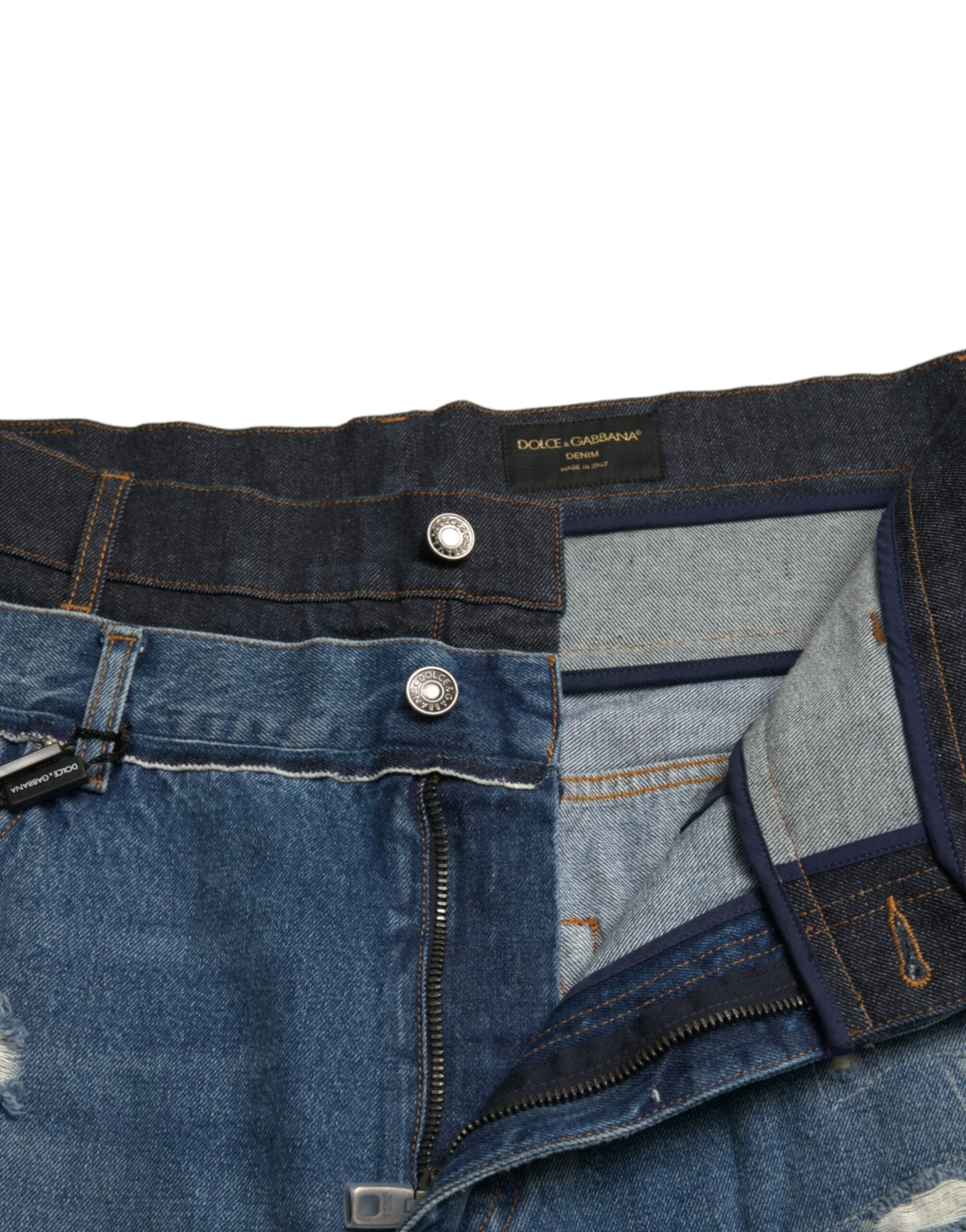 Chic Skinny Tattered Denim Jeans sold by Louxly product image thumbnail 5