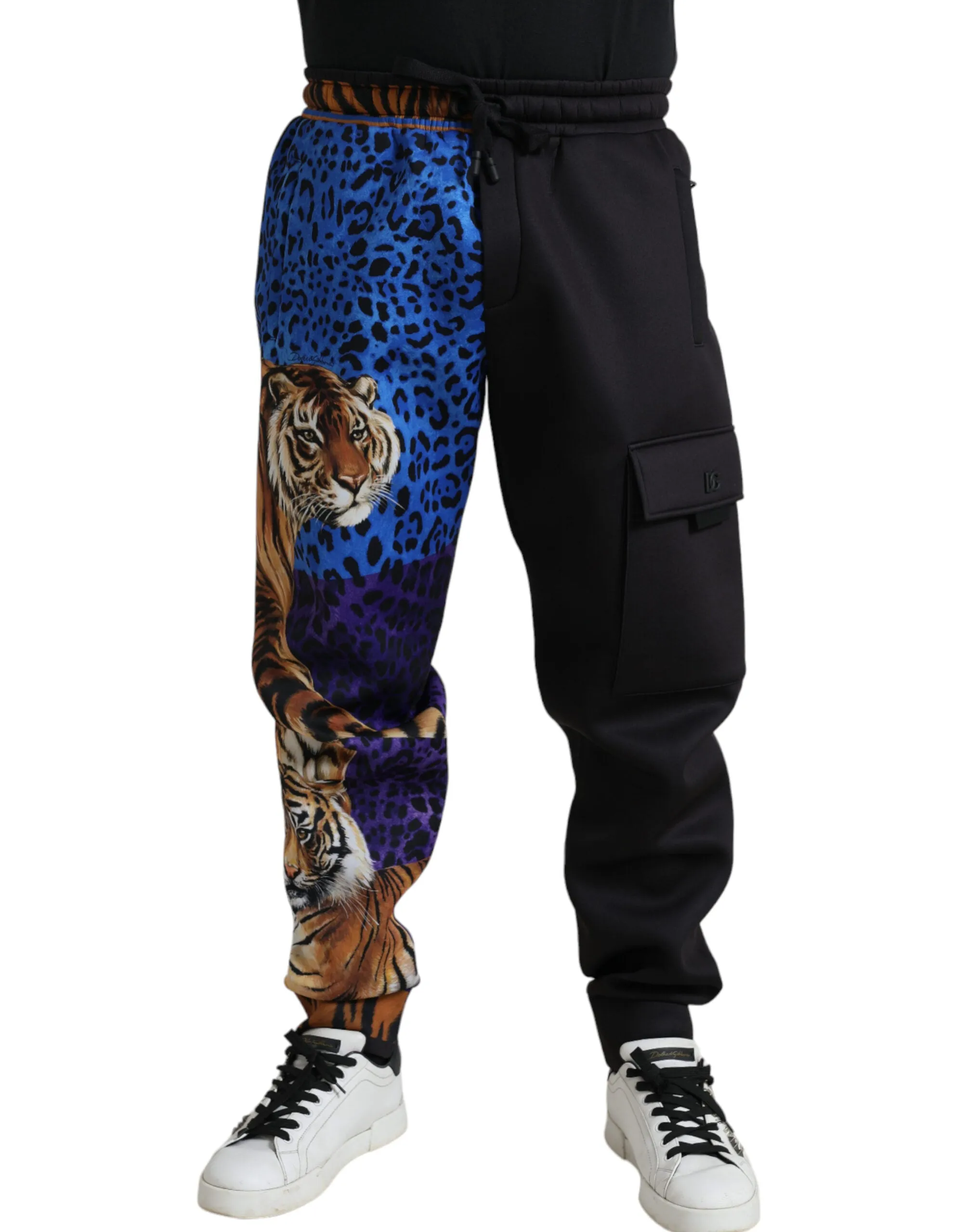 Elegant Tiger Print Joggers sold by Louxly