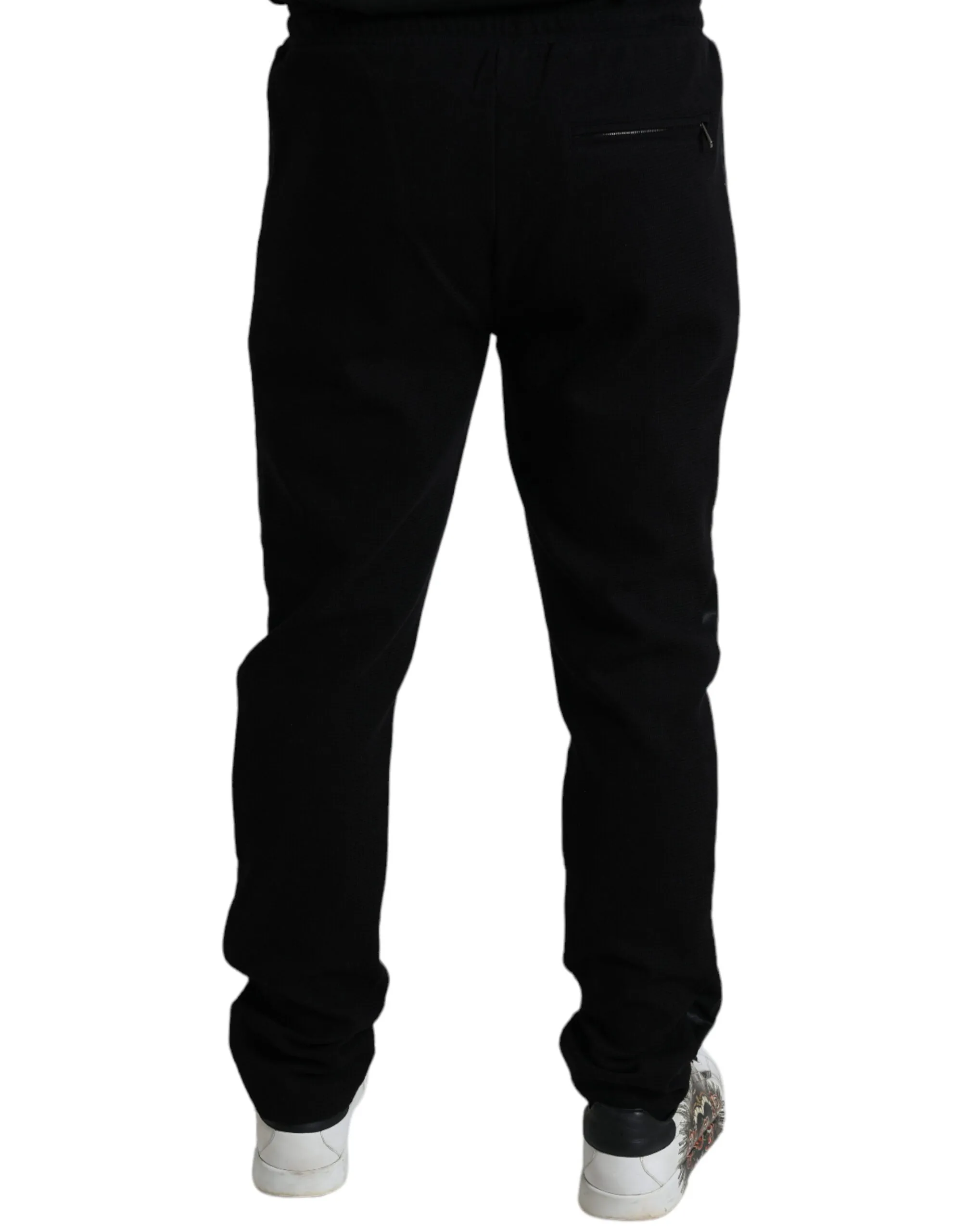 Elegant Black Cotton Blend Jogger Pants sold by Louxly product image thumbnail 2