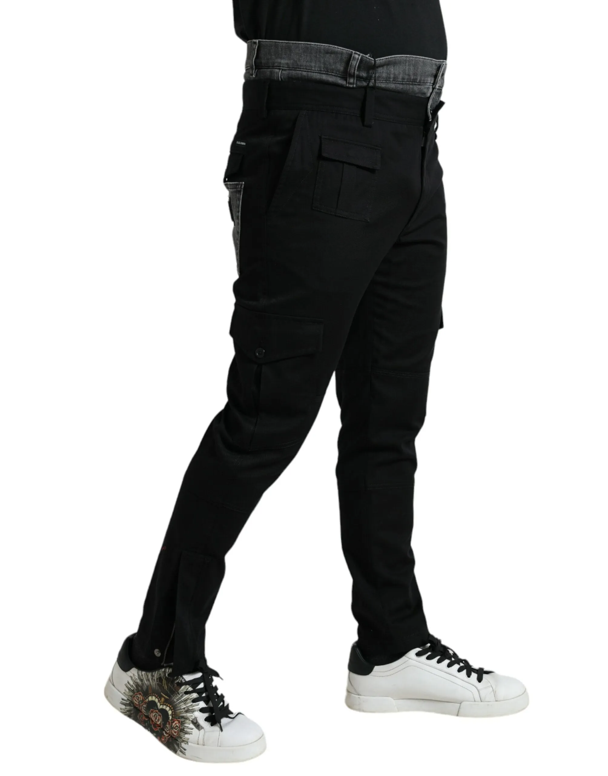 Elegant Skinny Cotton Stretch Joggers sold by Louxly product image thumbnail 2
