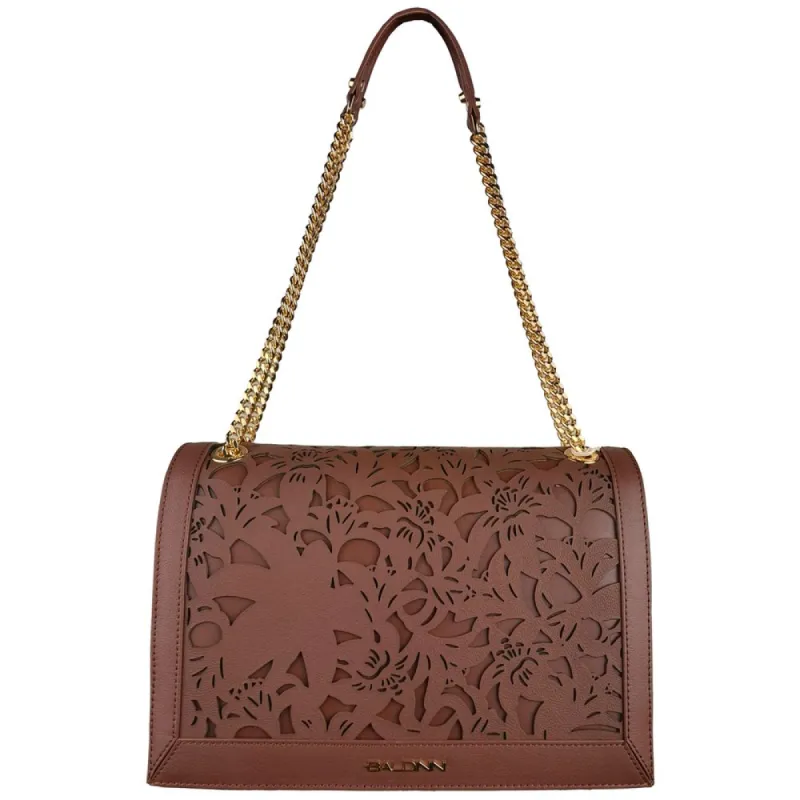Elegant Floral Leather Shoulder Bag sold by Louxly
