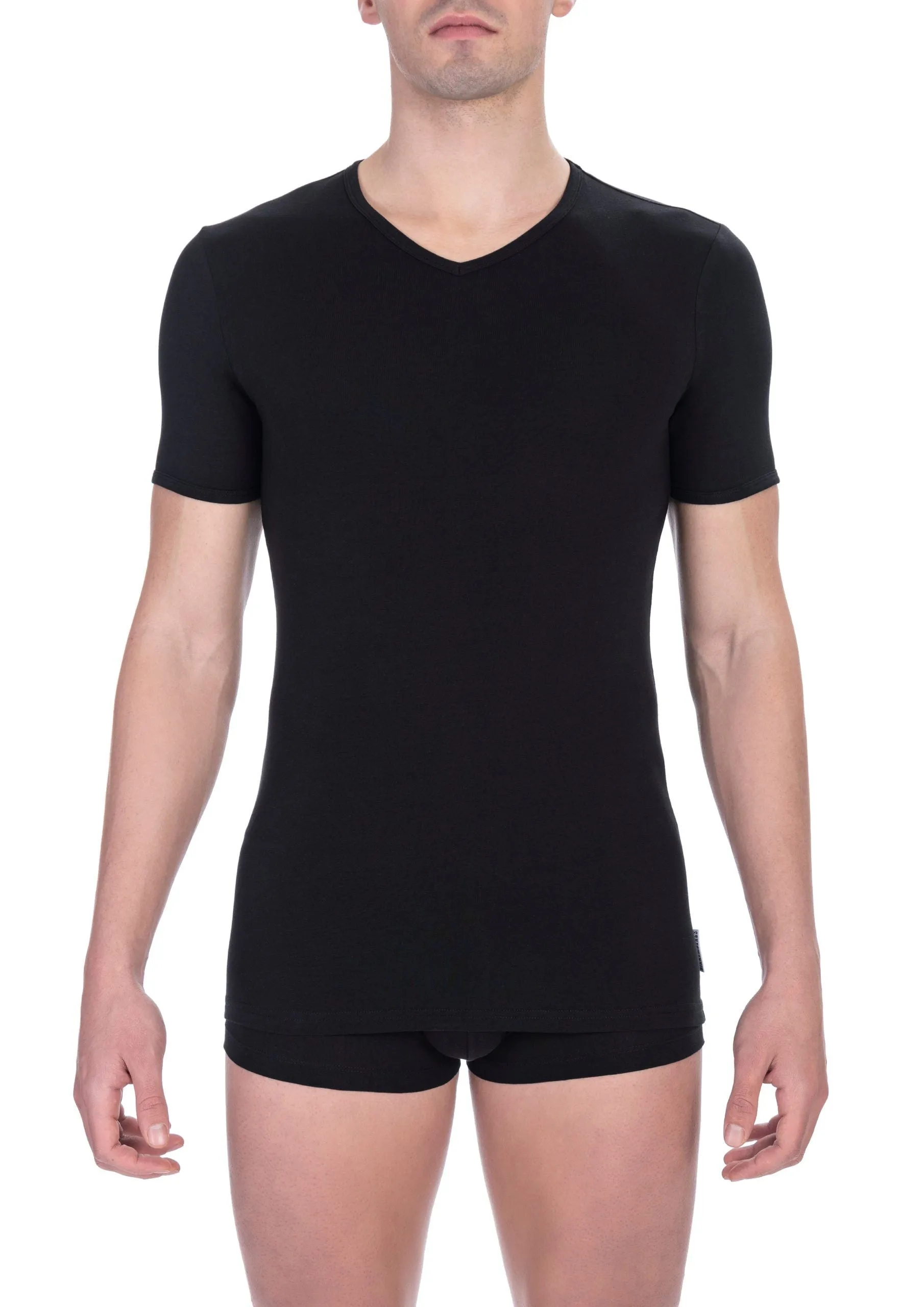 "Black Cotton Men T-Shirt" sold by Louxly
