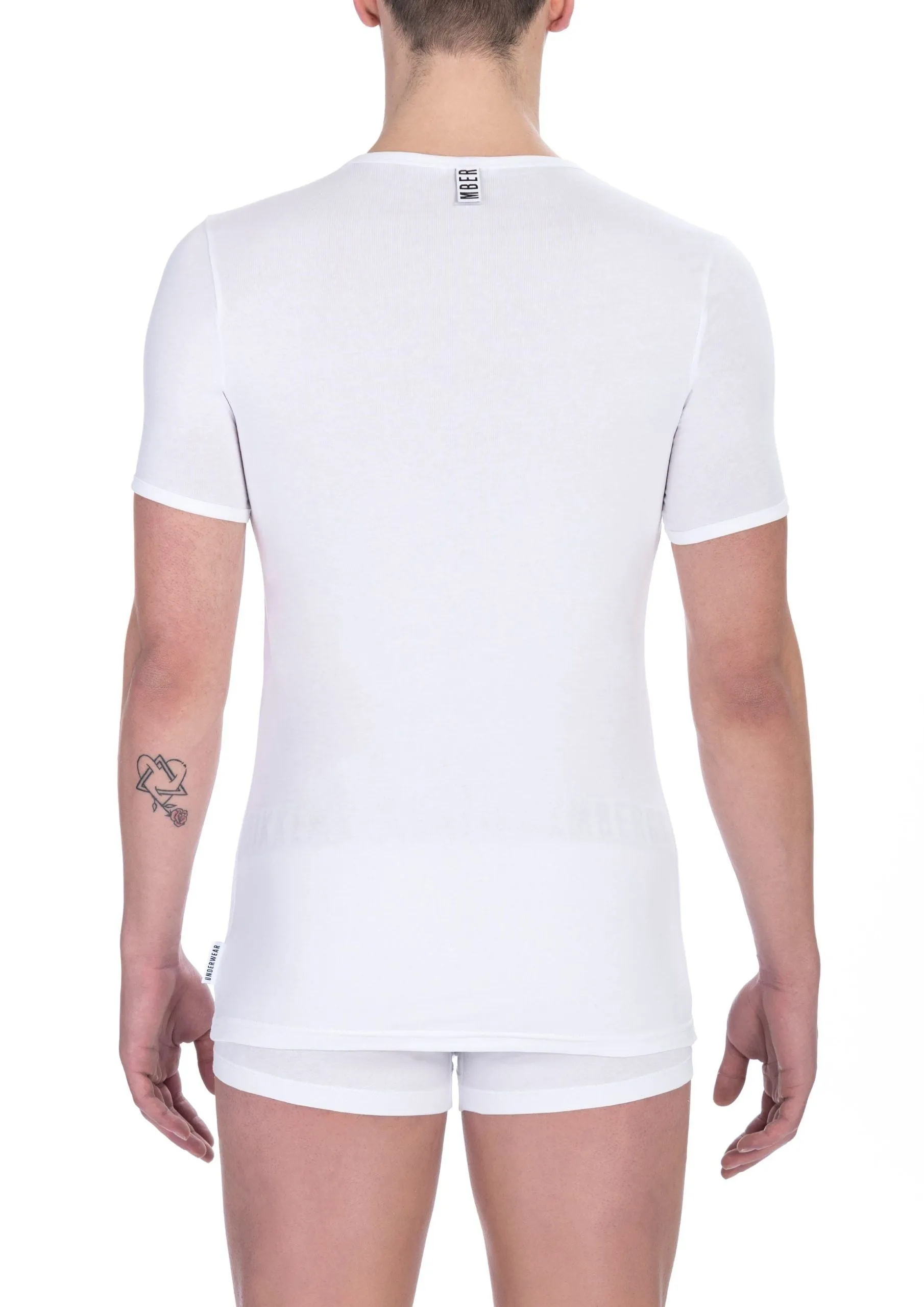 White Cotton Men T-Shirt sold by Louxly product image thumbnail 2