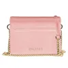 Elegant Pink Calfskin Handbag with Chain Strap sold by Louxly