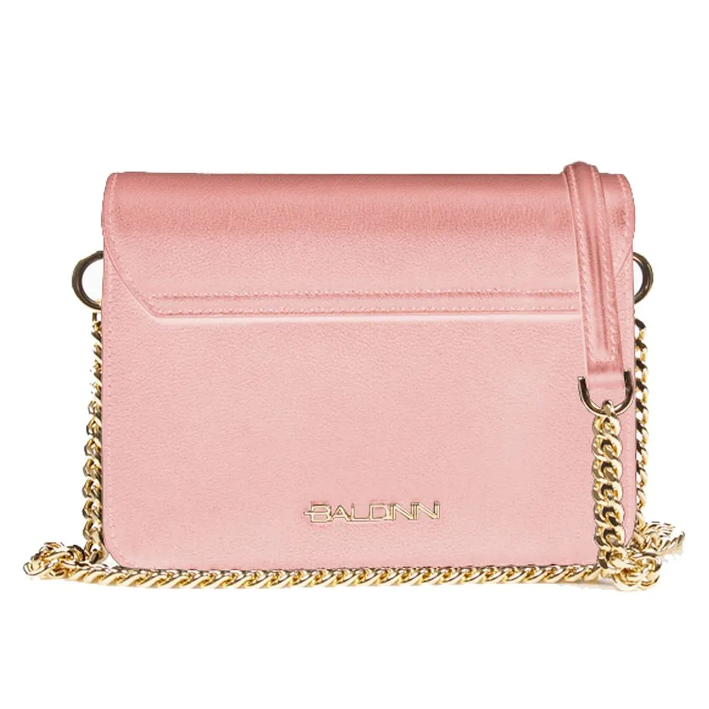 Elegant Pink Calfskin Handbag with Chain Strap sold by Louxly product image thumbnail 2