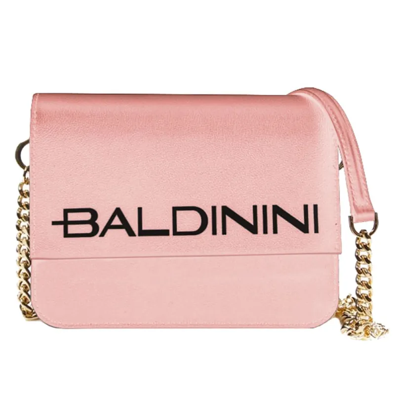 Elegant Pink Calfskin Handbag with Chain Strap sold by Louxly