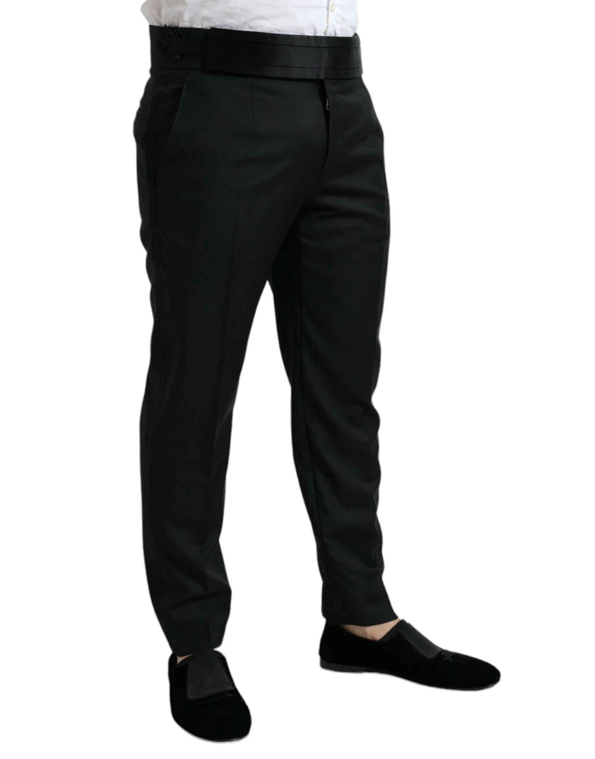 Elegant Slim Fit Wool Dress Pants sold by Louxly product image thumbnail 2