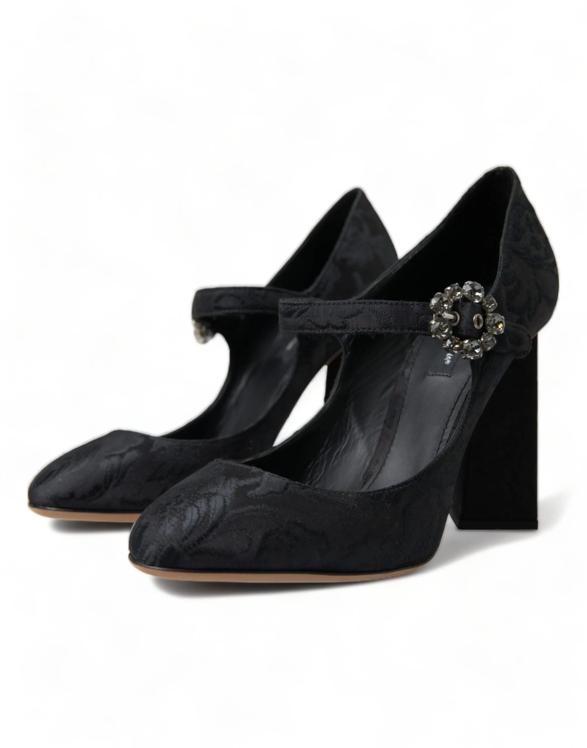 Chic Black Brocade Mary Janes Pumps sold by Louxly product image thumbnail 3