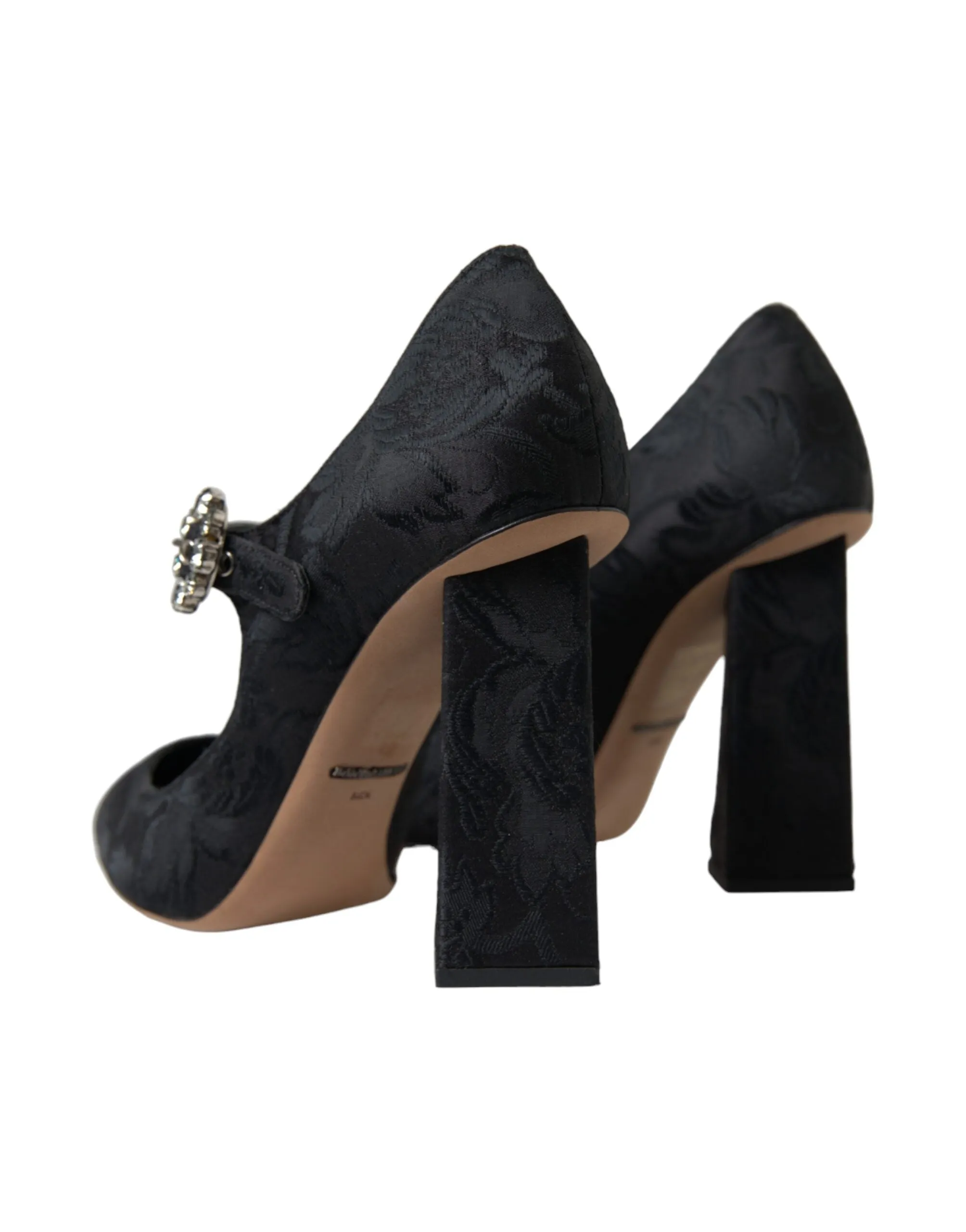 Chic Black Brocade Mary Janes Pumps sold by Louxly product image thumbnail 4