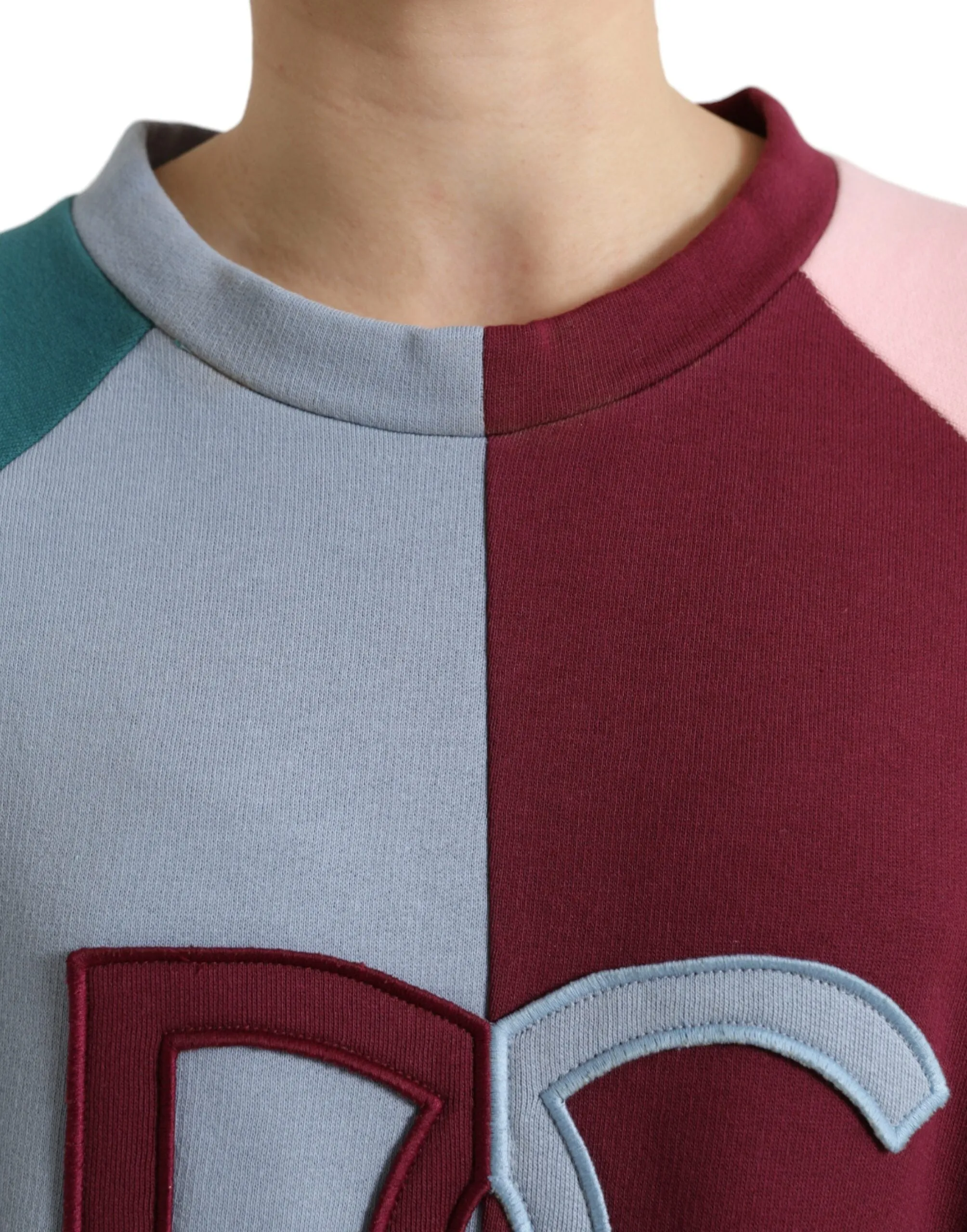 Elegant Multicolor Crew Neck Cotton Sweater sold by Louxly product image thumbnail 4
