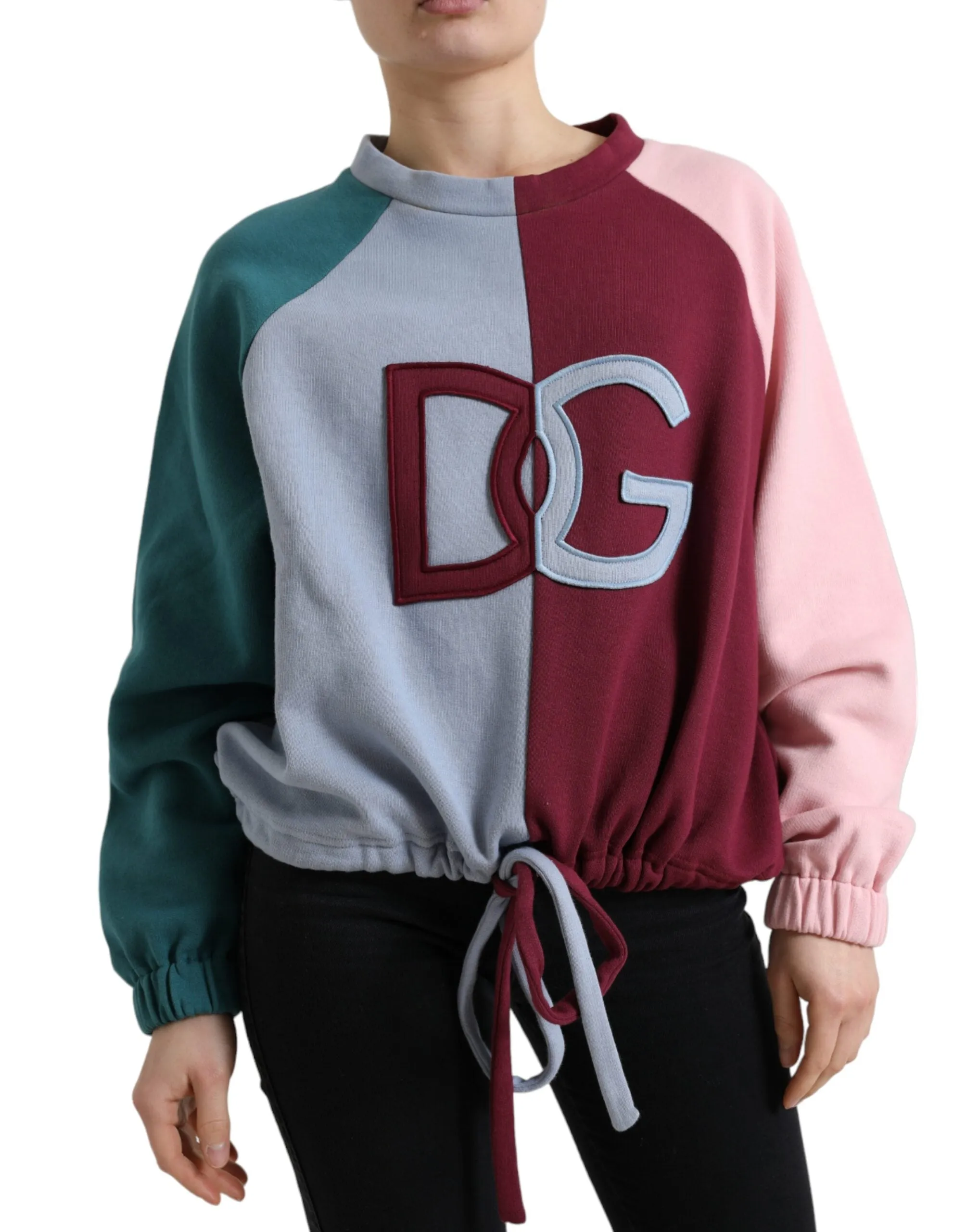 Elegant Multicolor Crew Neck Cotton Sweater sold by Louxly product image thumbnail 2