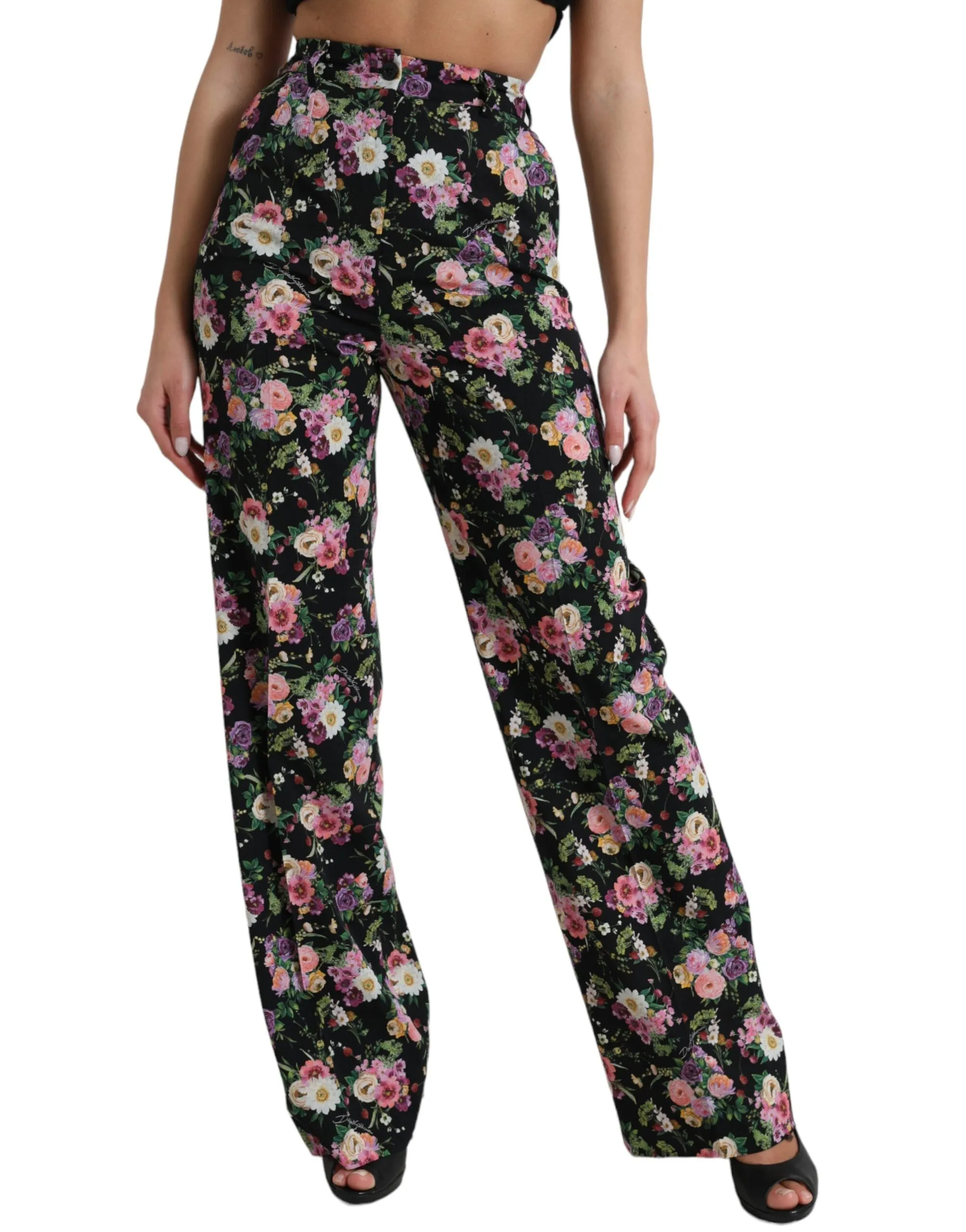 Floral High Waist Wide Leg Pants sold by Louxly