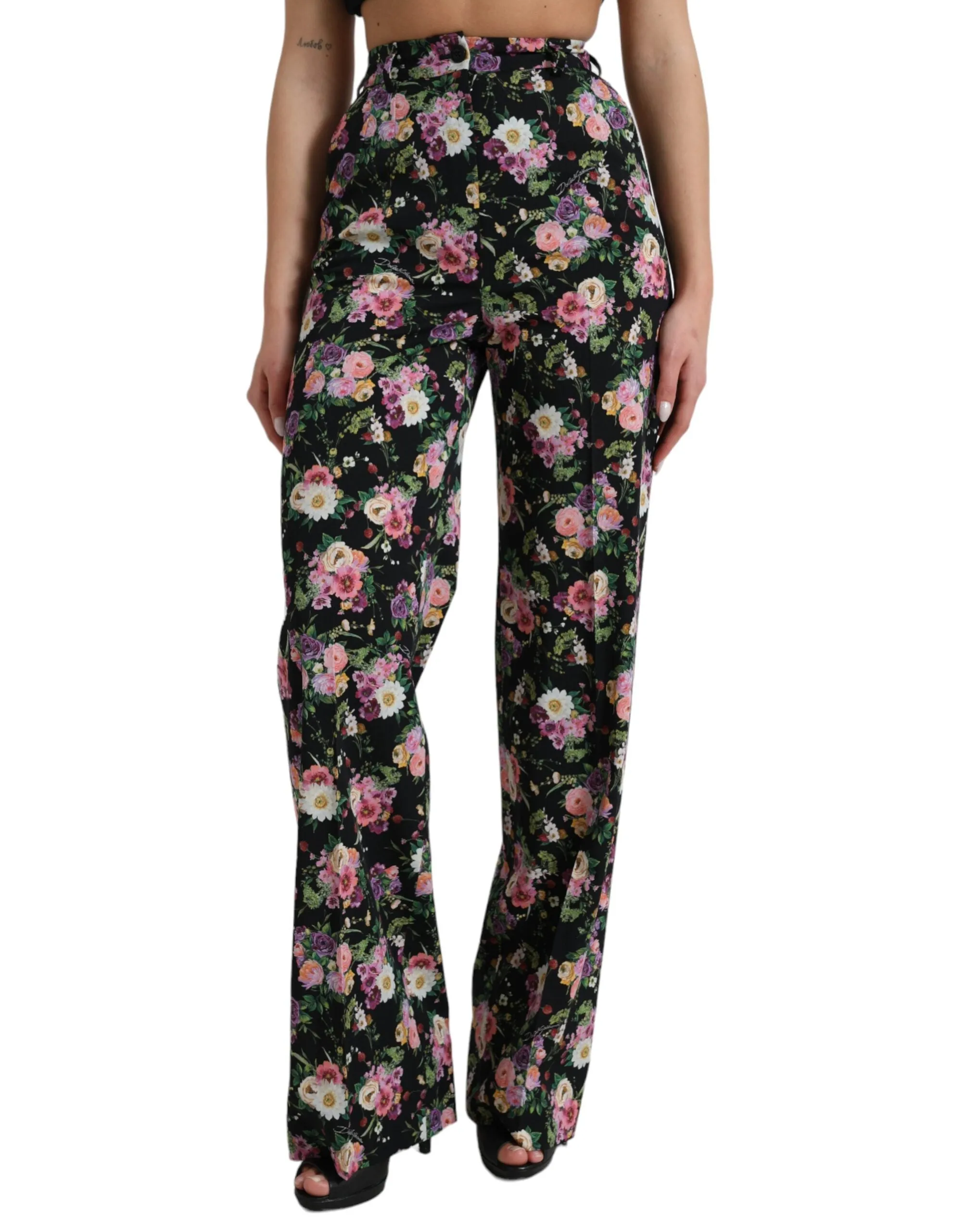 Floral High Waist Wide Leg Pants sold by Louxly product image thumbnail 2