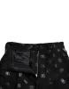 Chic High Waist Straight Pants with Logo Print sold by Louxly