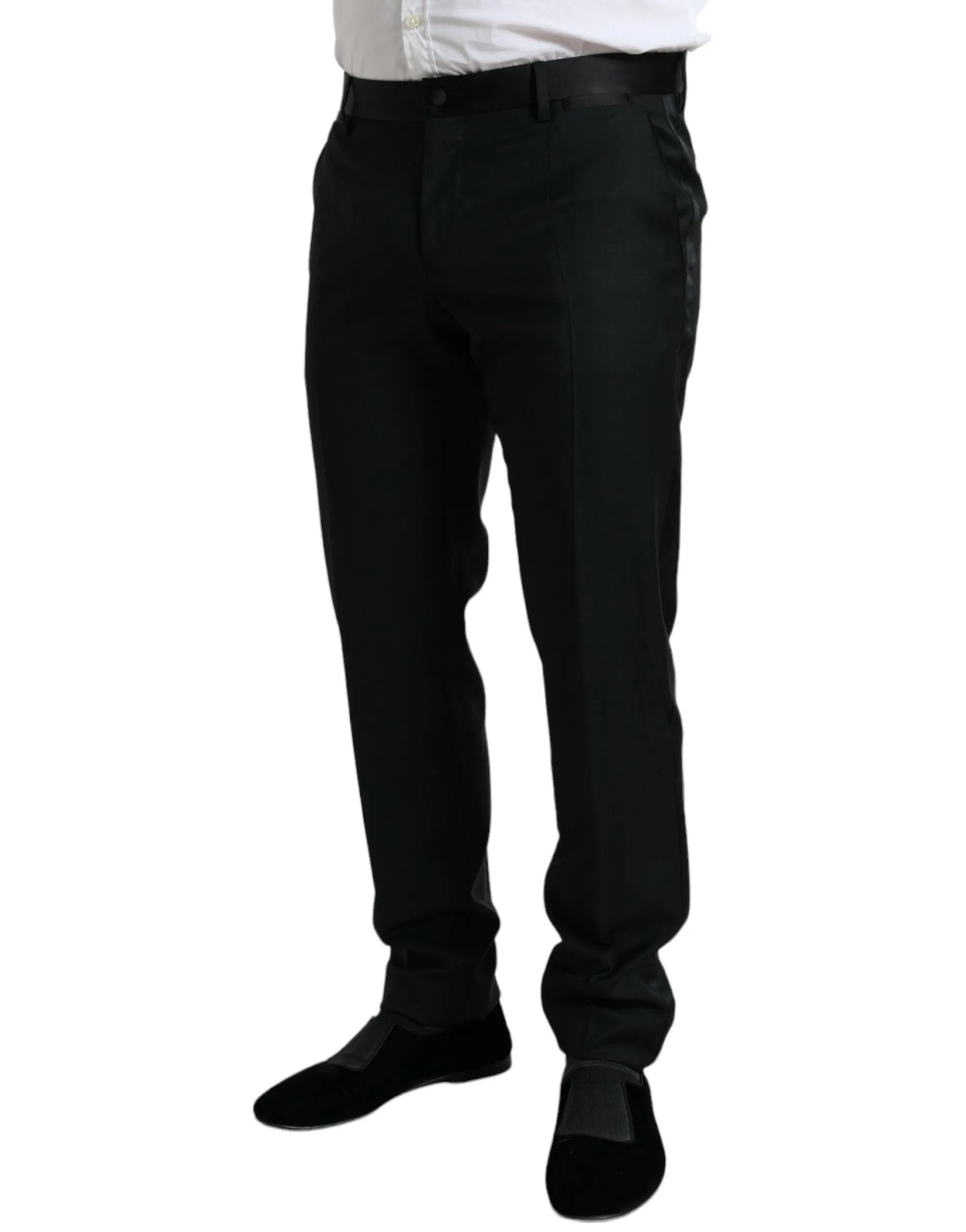 Elegant Slim Fit Wool Dress Pants sold by Louxly product image thumbnail 2